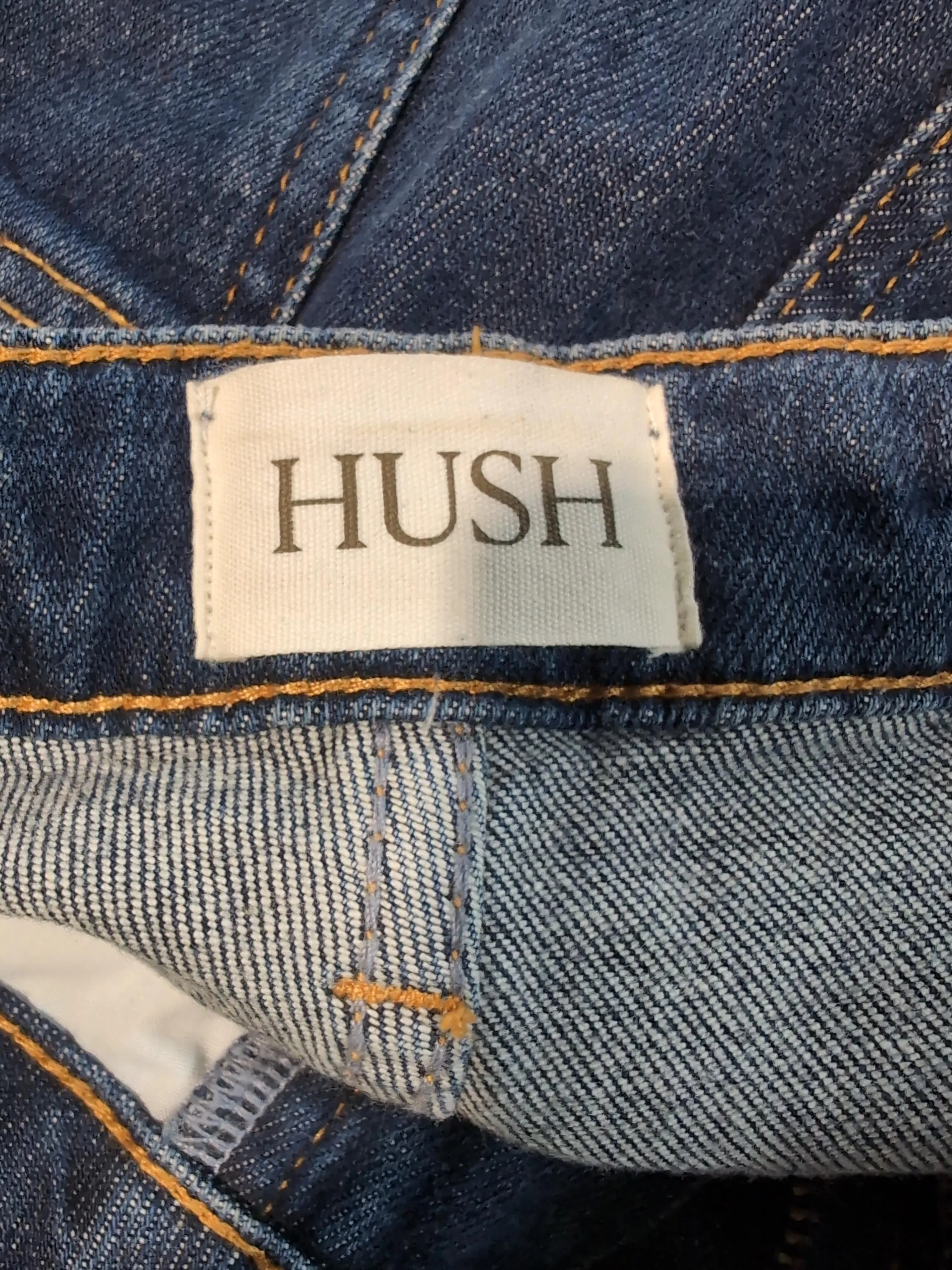Hush Women's Jeans UK 12 Blue Cotton with Elastane Straight - Image 6