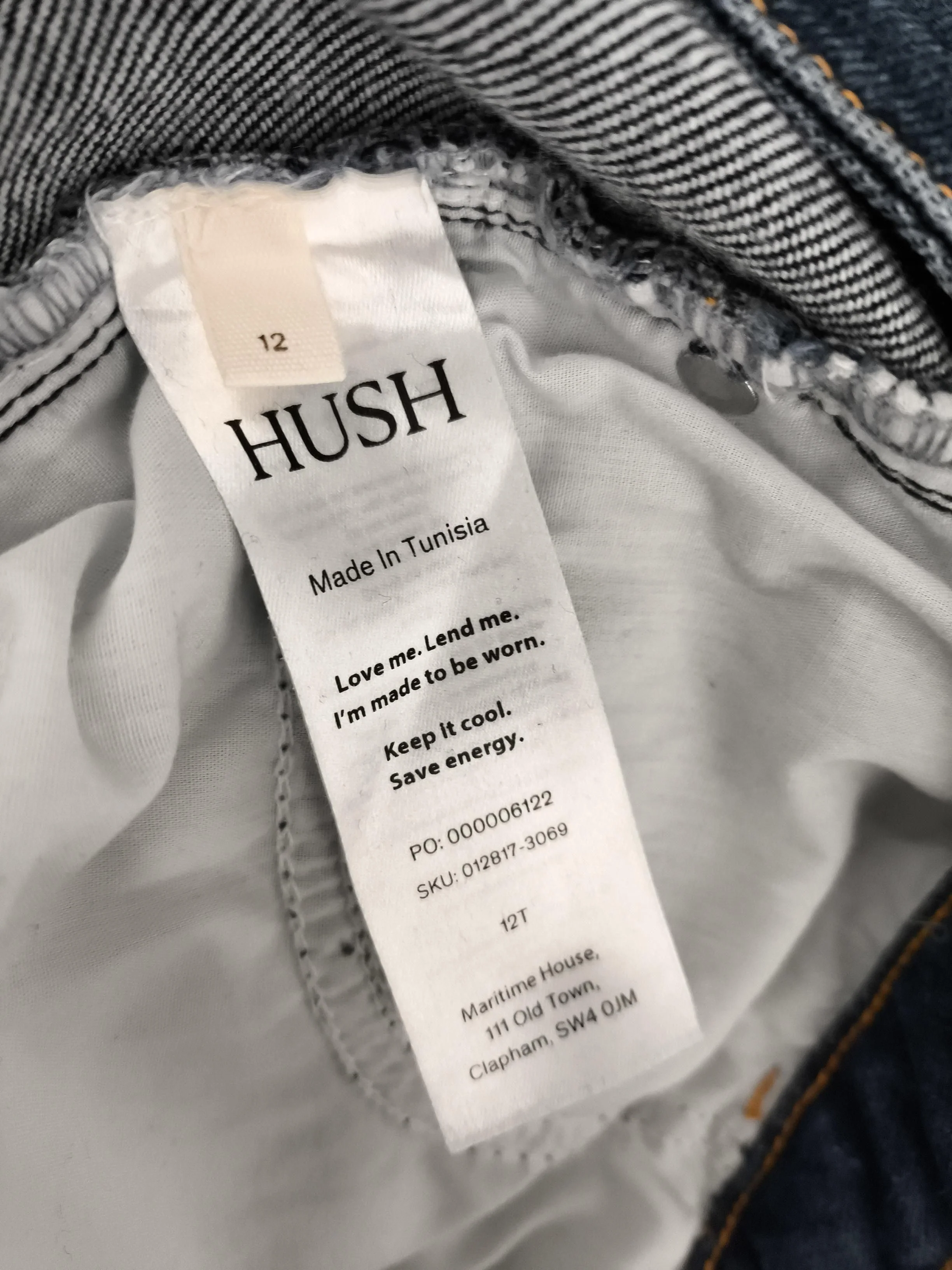 Hush Women's Jeans UK 12 Blue Cotton with Elastane Straight - Image 8