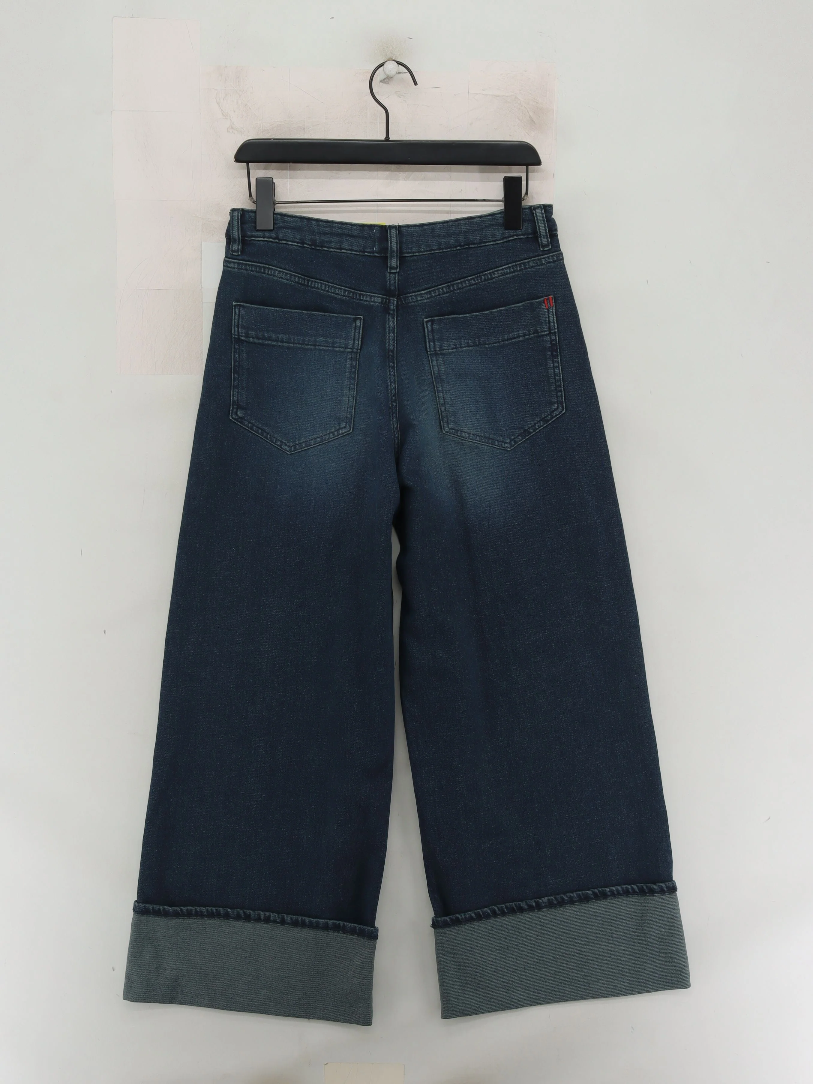 Hush Women's Jeans UK 12 Blue Cotton with Elastane Wide-Leg - Image 2
