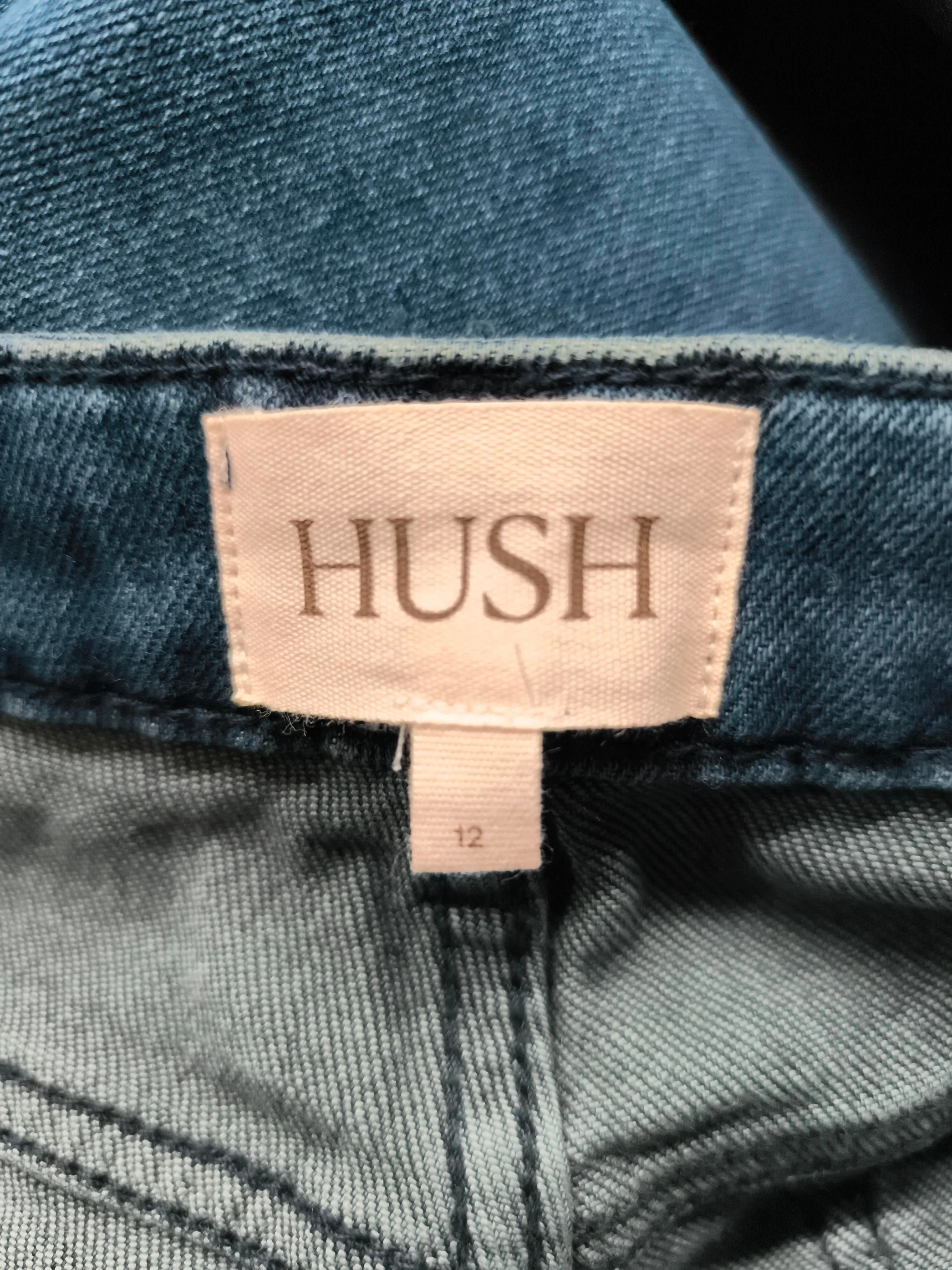 Hush Women's Jeans UK 12 Blue Cotton with Elastane Wide-Leg - Image 5