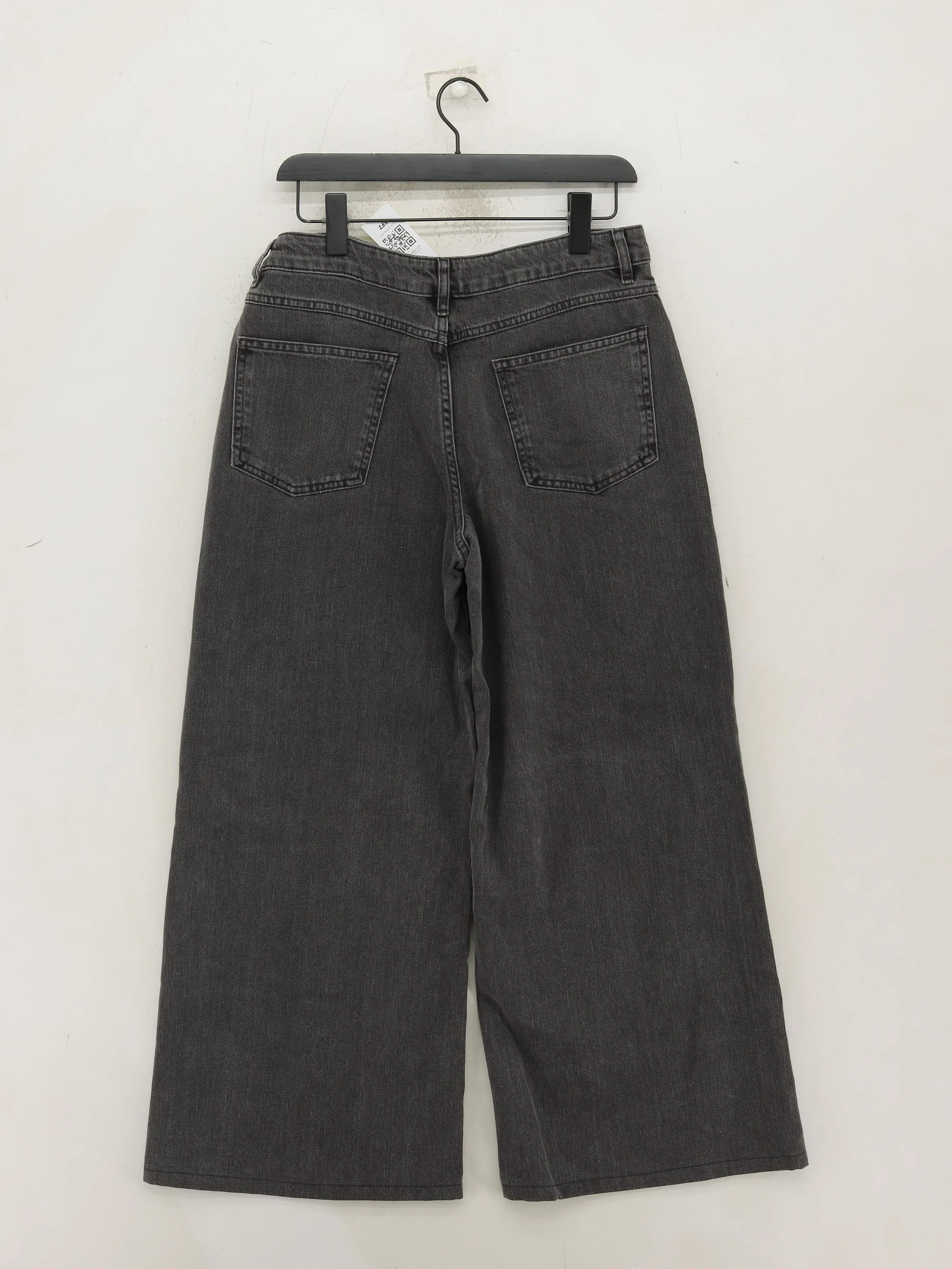Hush Women's Jeans UK 12 Grey 100% Cotton Wide-Leg New with tags - Image 2