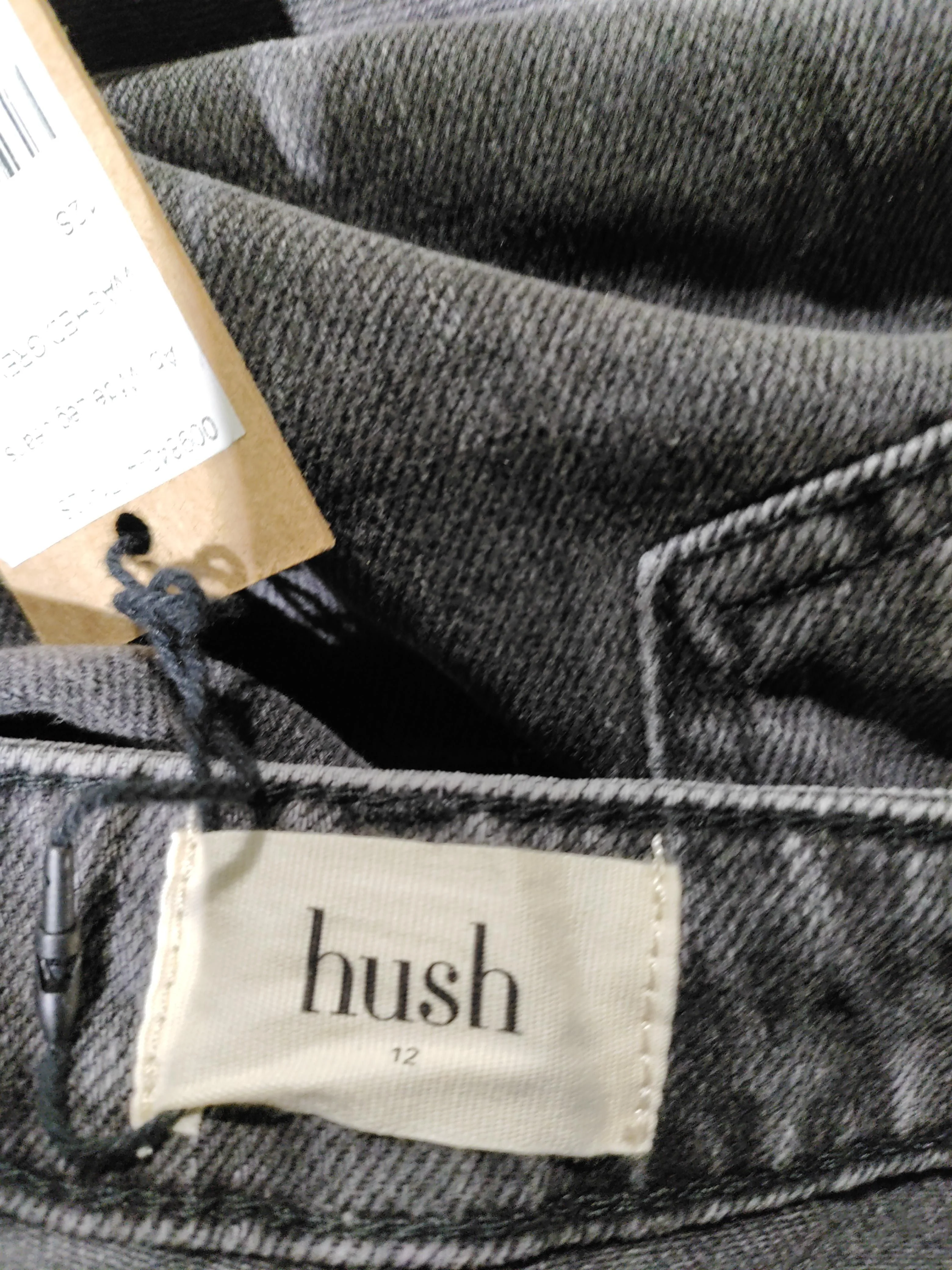 Hush Women's Jeans UK 12 Grey 100% Cotton Wide-Leg New with tags - Image 5