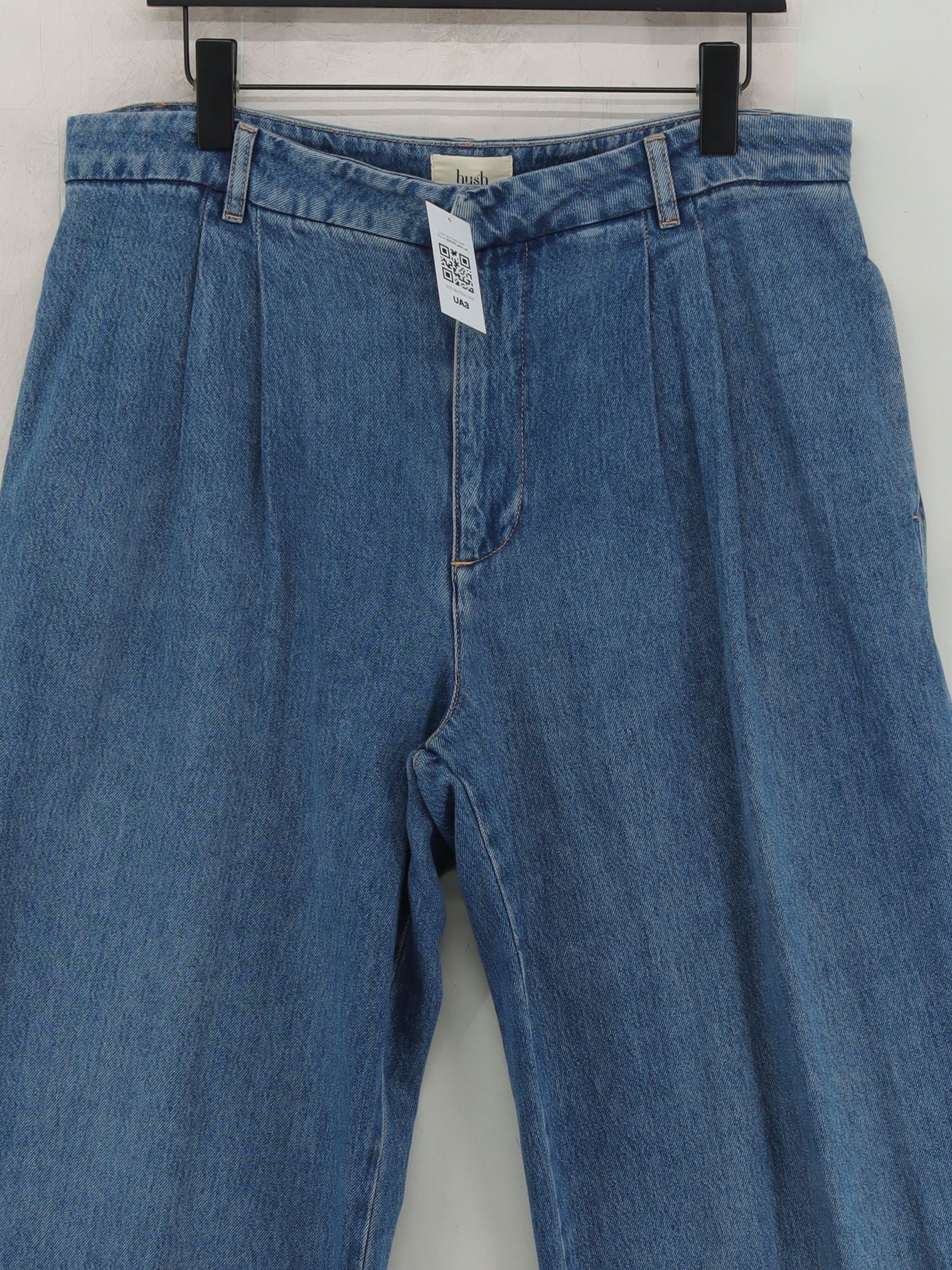 Hush Women's Jeans UK 16 Blue 100% Other Wide-Leg - Image 3