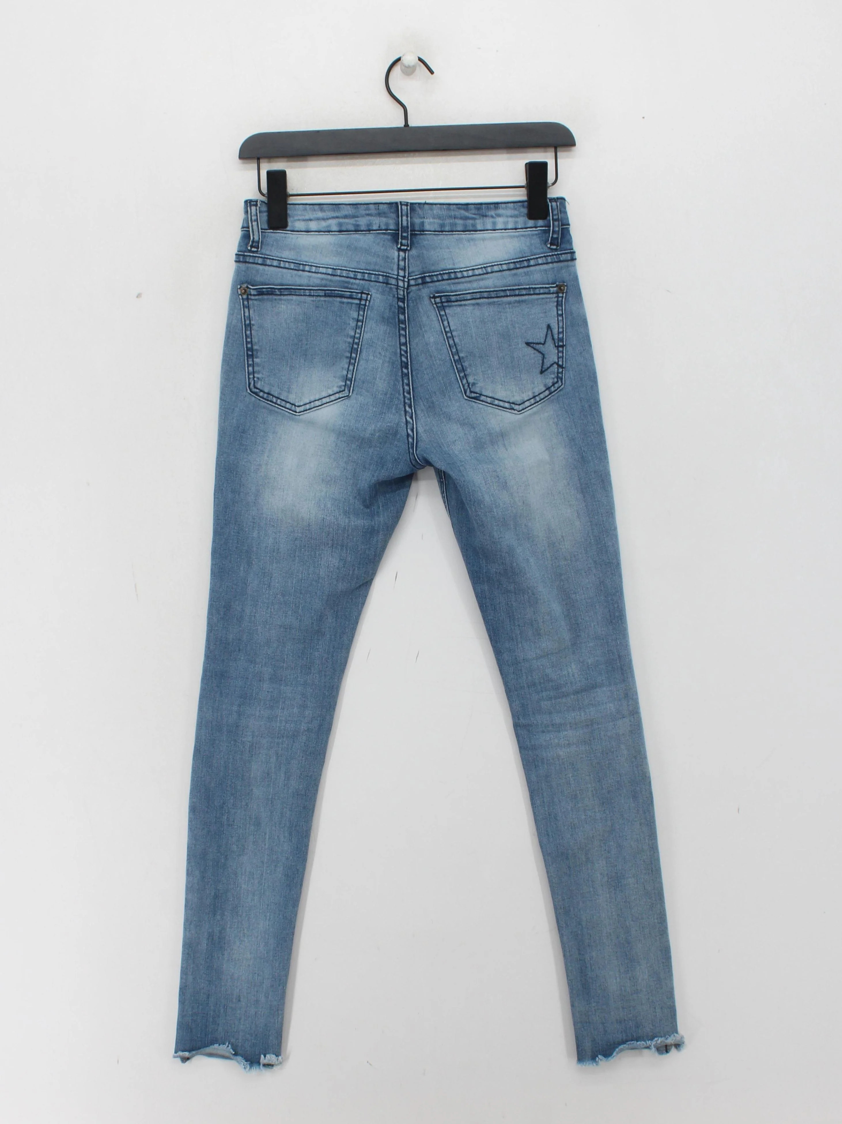 Hush Women's Jeans UK 6 Blue Cotton with Elastane Skinny - Image 2