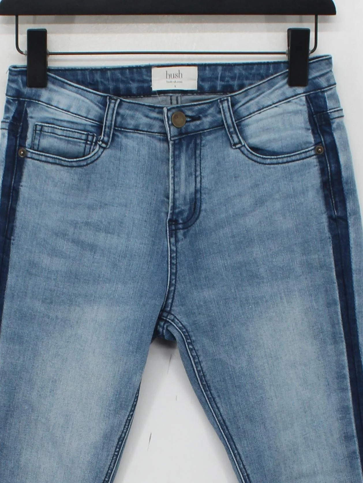 Hush Women's Jeans UK 6 Blue Cotton with Elastane Skinny - Image 3