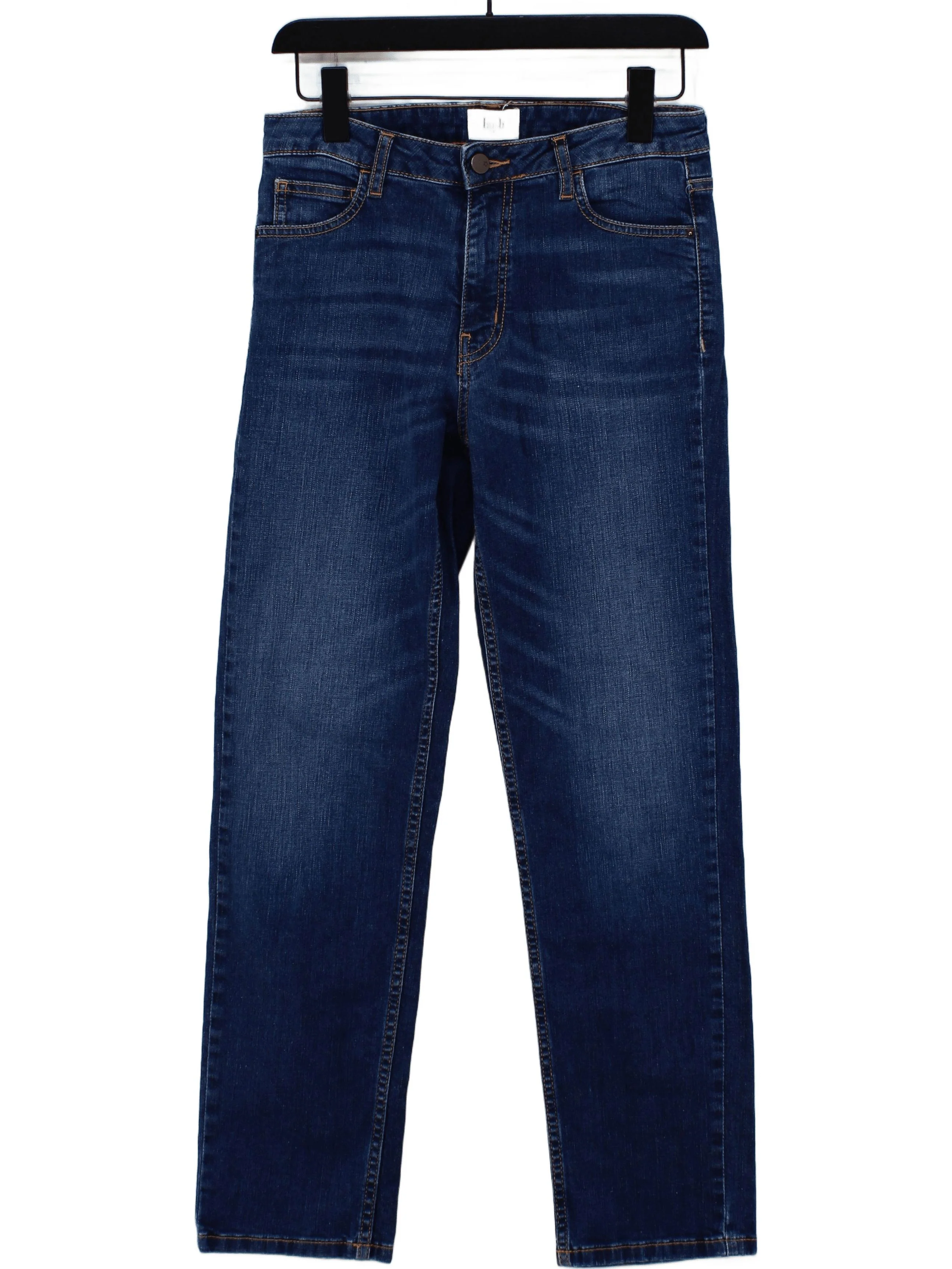 Hush Women's Jeans UK 8 Blue Cotton with Elastane Straight