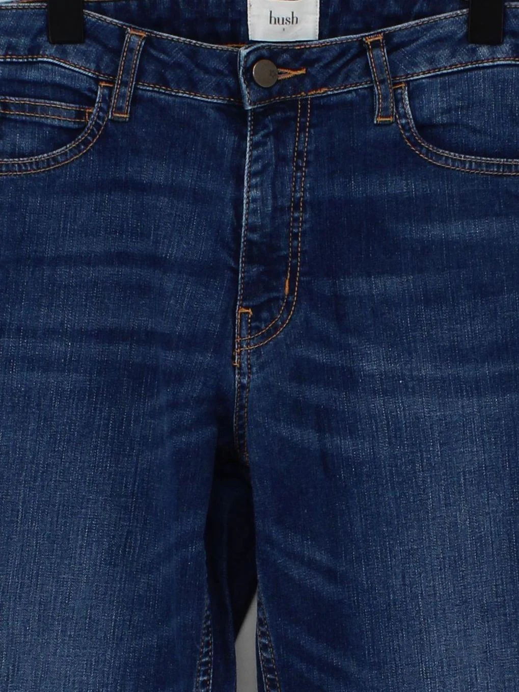 Hush Women's Jeans UK 8 Blue Cotton with Elastane Straight - Image 3