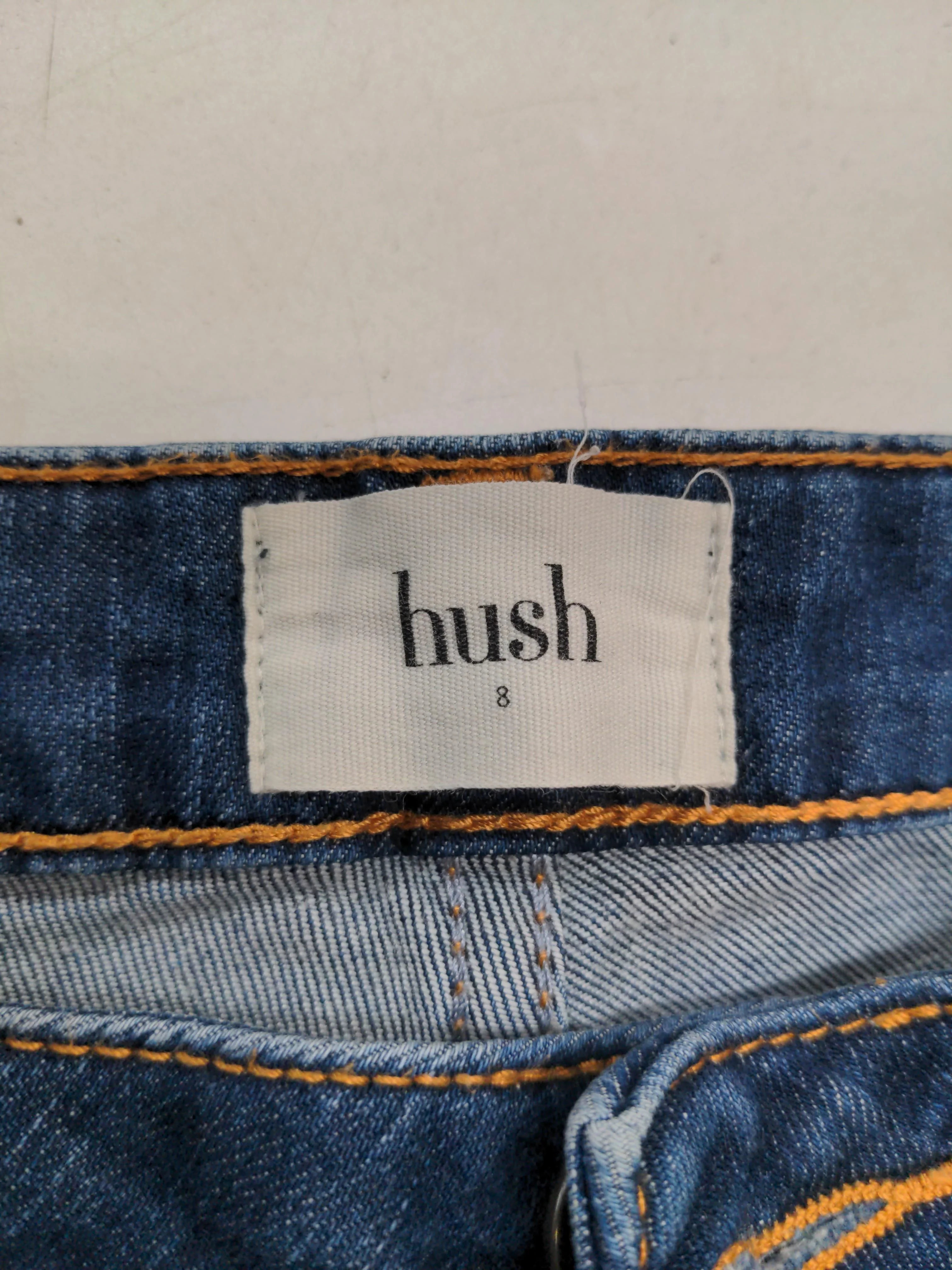 Hush Women's Jeans UK 8 Blue Cotton with Elastane Straight - Image 5
