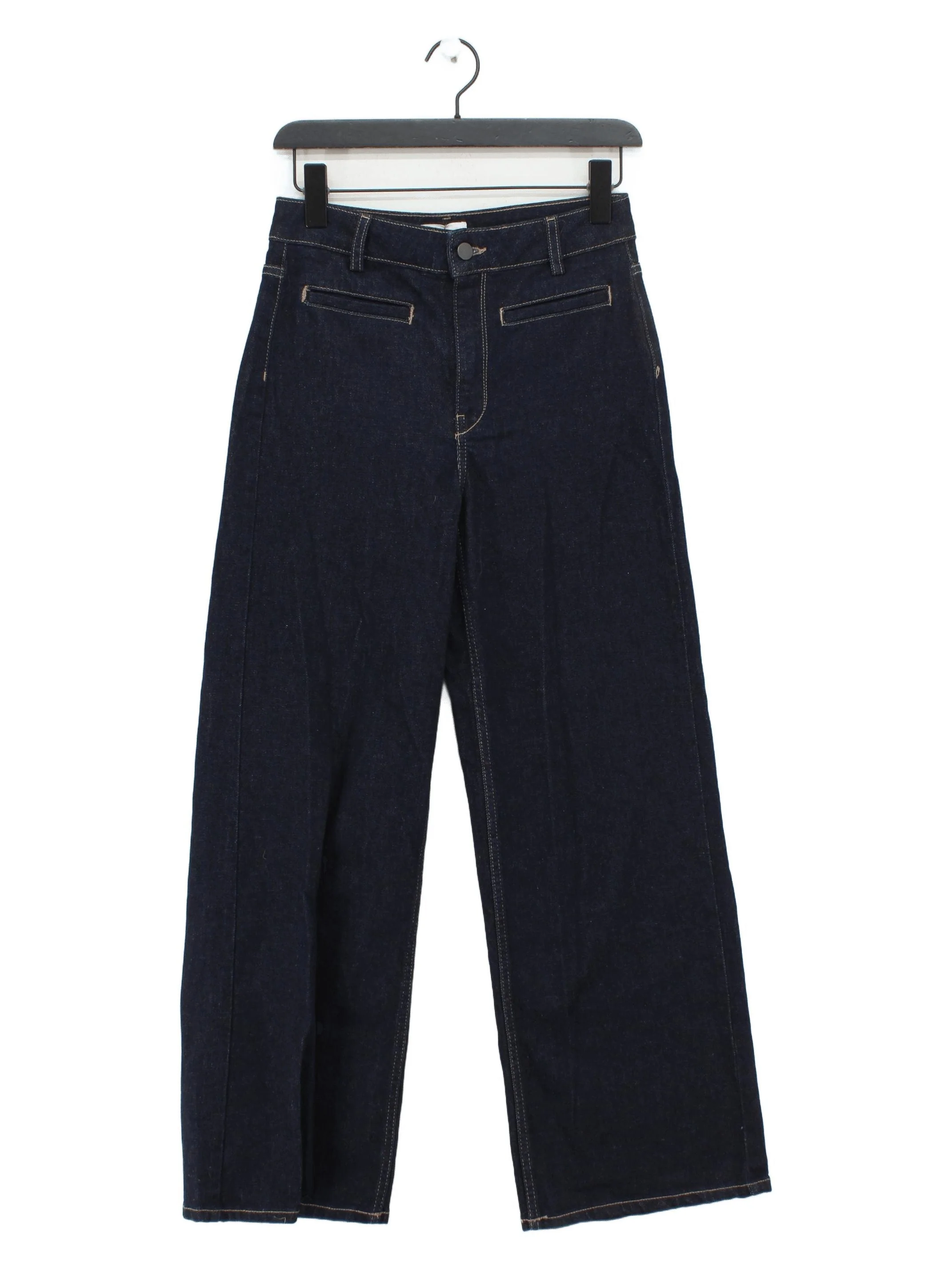 Hush Women's Jeans UK 8 Blue Cotton with Elastane Wide-Leg New with tags