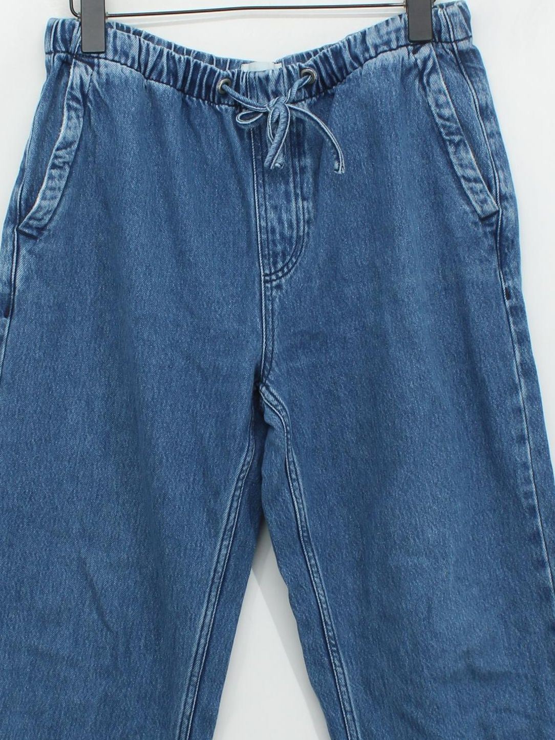 Hush Women's Jeans UK 8 Blue Cotton with Lyocell Modal Wide-Leg - Image 3
