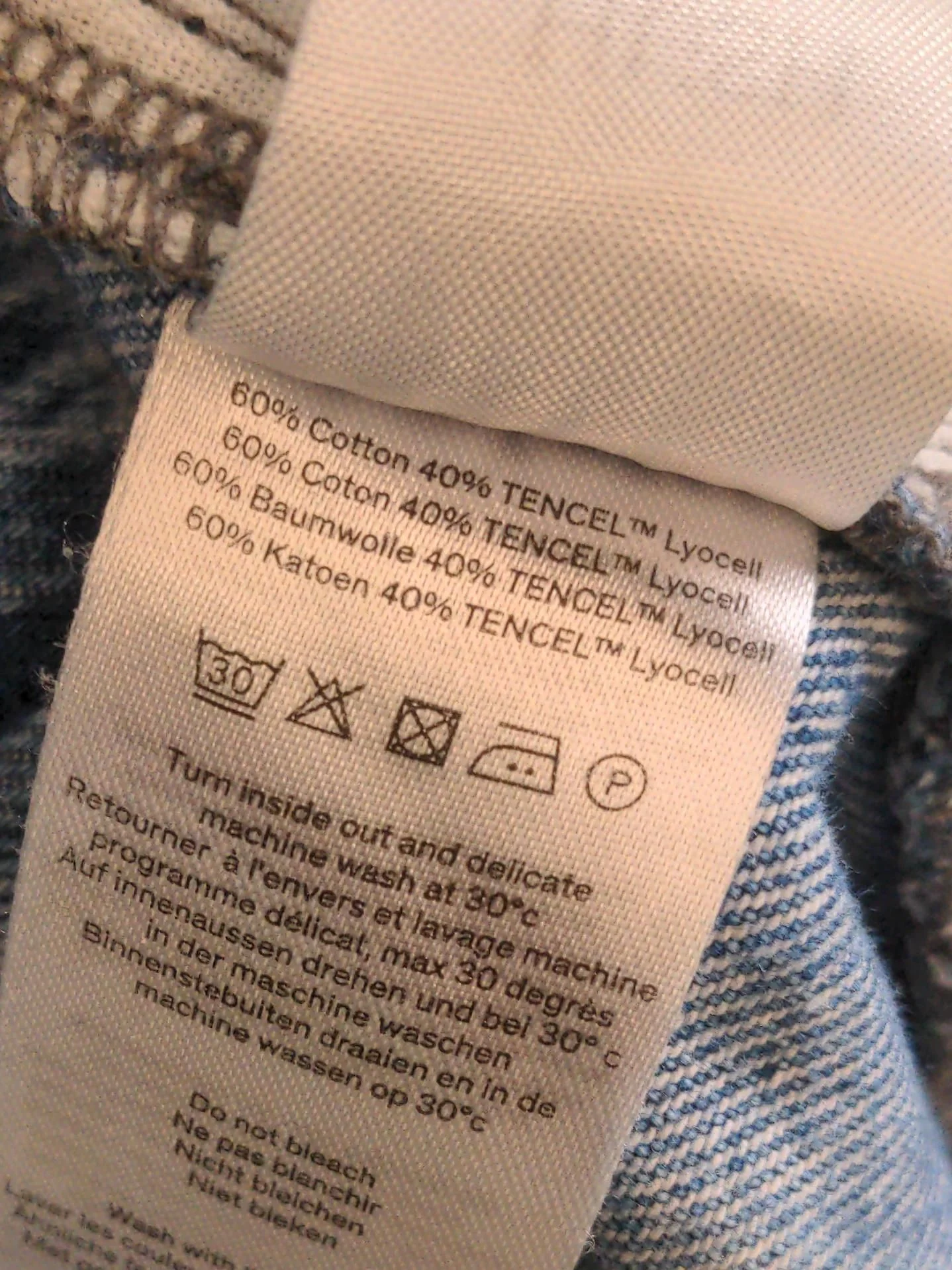 Hush Women's Jeans UK 8 Blue Cotton with Lyocell Modal Wide-Leg - Image 6