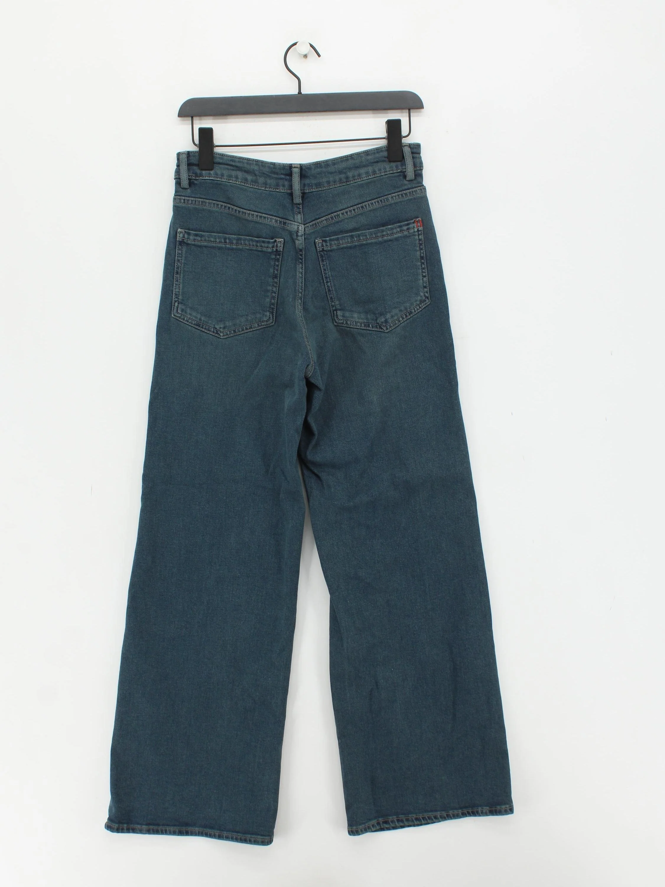 Hush Women's Jeans W 28 in Blue Cotton with Elastane Wide-Leg - Image 2