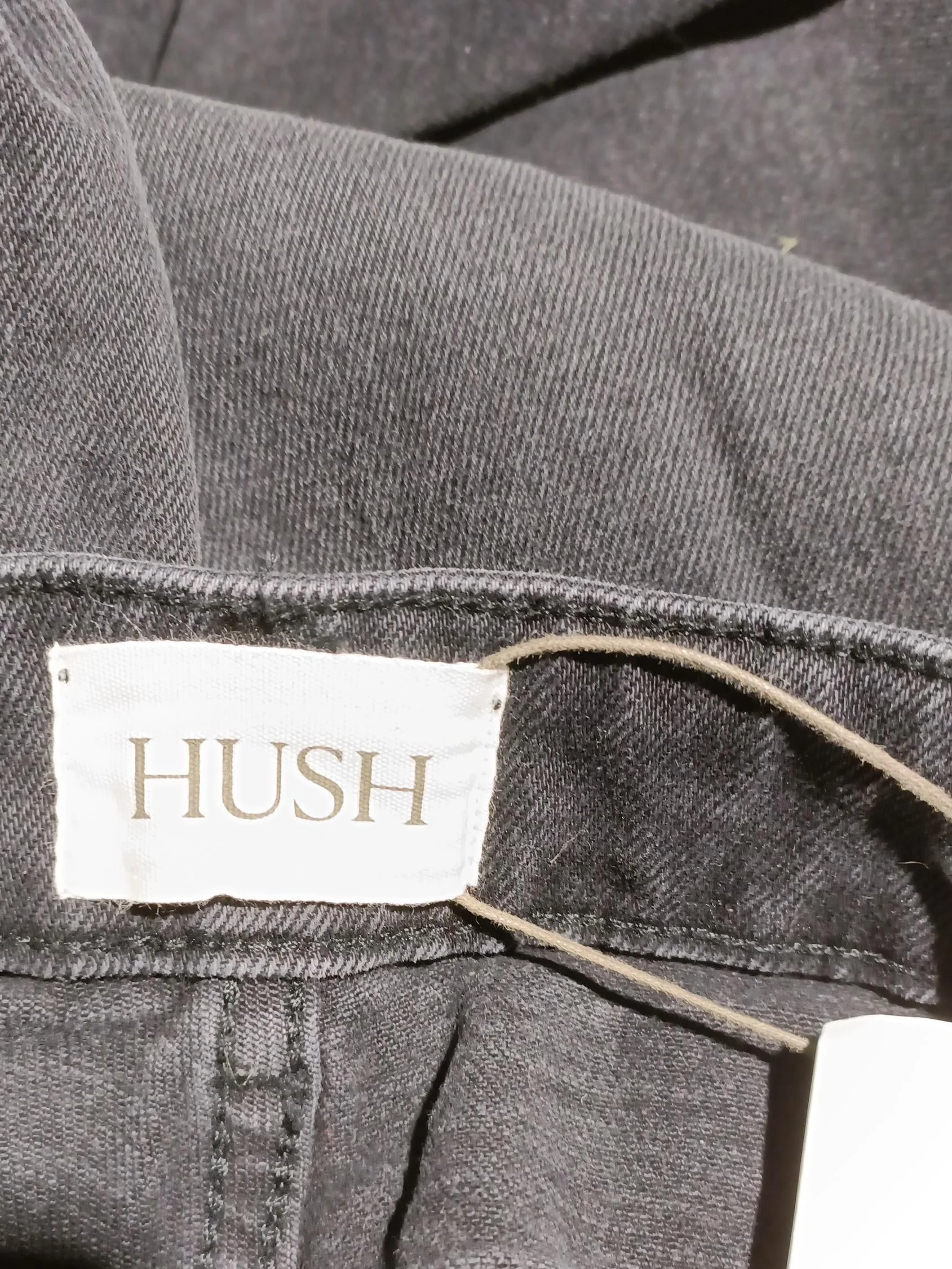 Hush Women's Jeans W 32 in Black Cotton with Elastane Wide-Leg - Image 5