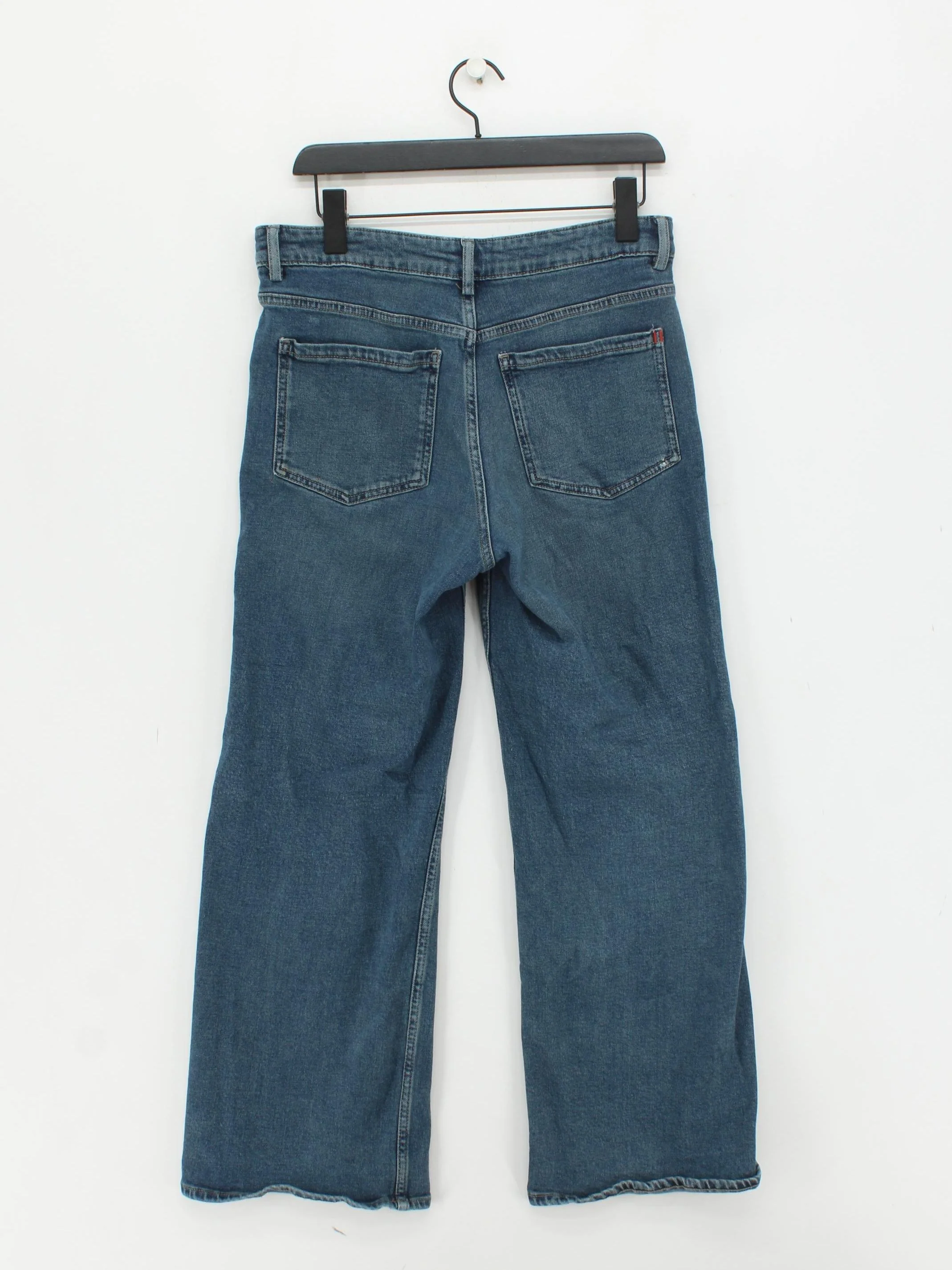 Hush Women's Jeans W 32 in Blue Cotton with Elastane Wide-Leg - Image 2