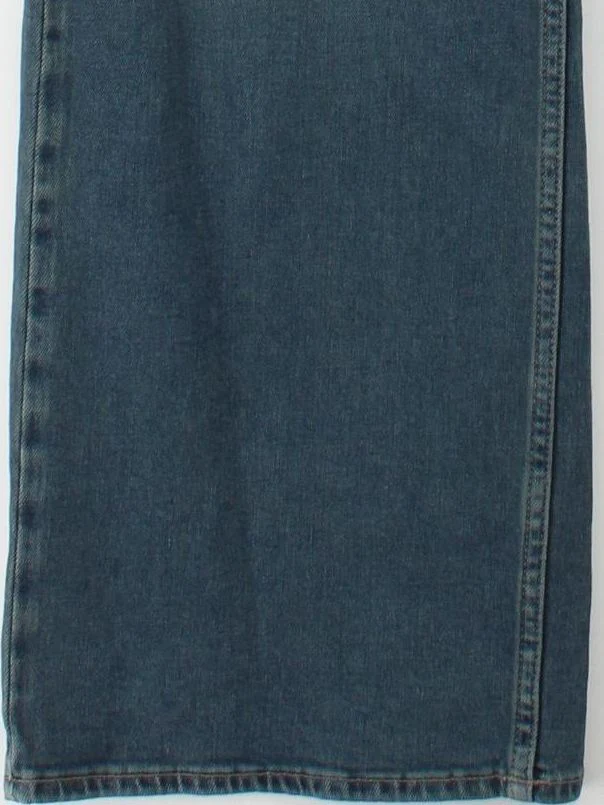 Hush Women's Jeans W 33 in Blue Cotton with Elastane Wide-Leg - Image 4