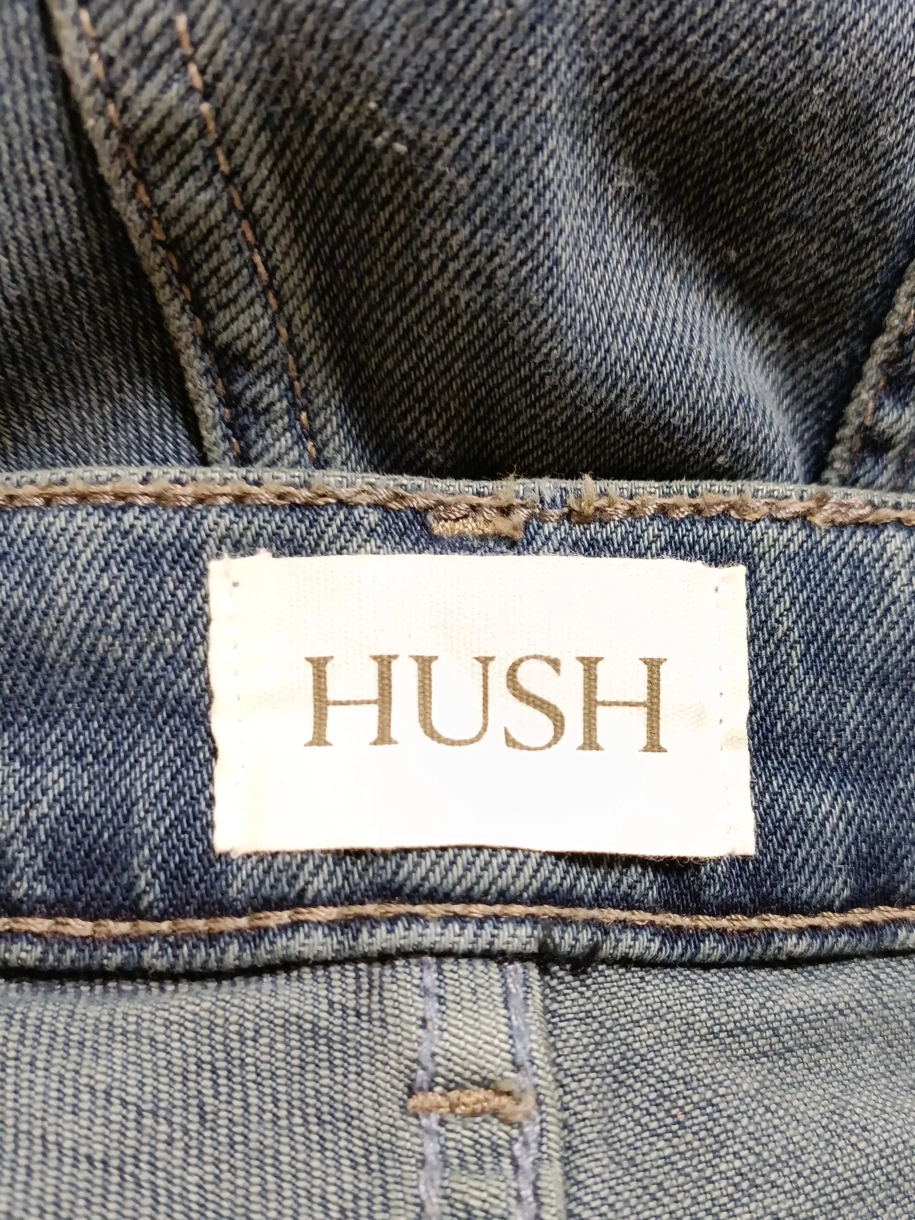 Hush Women's Jeans W 33 in Blue Cotton with Elastane Wide-Leg - Image 5