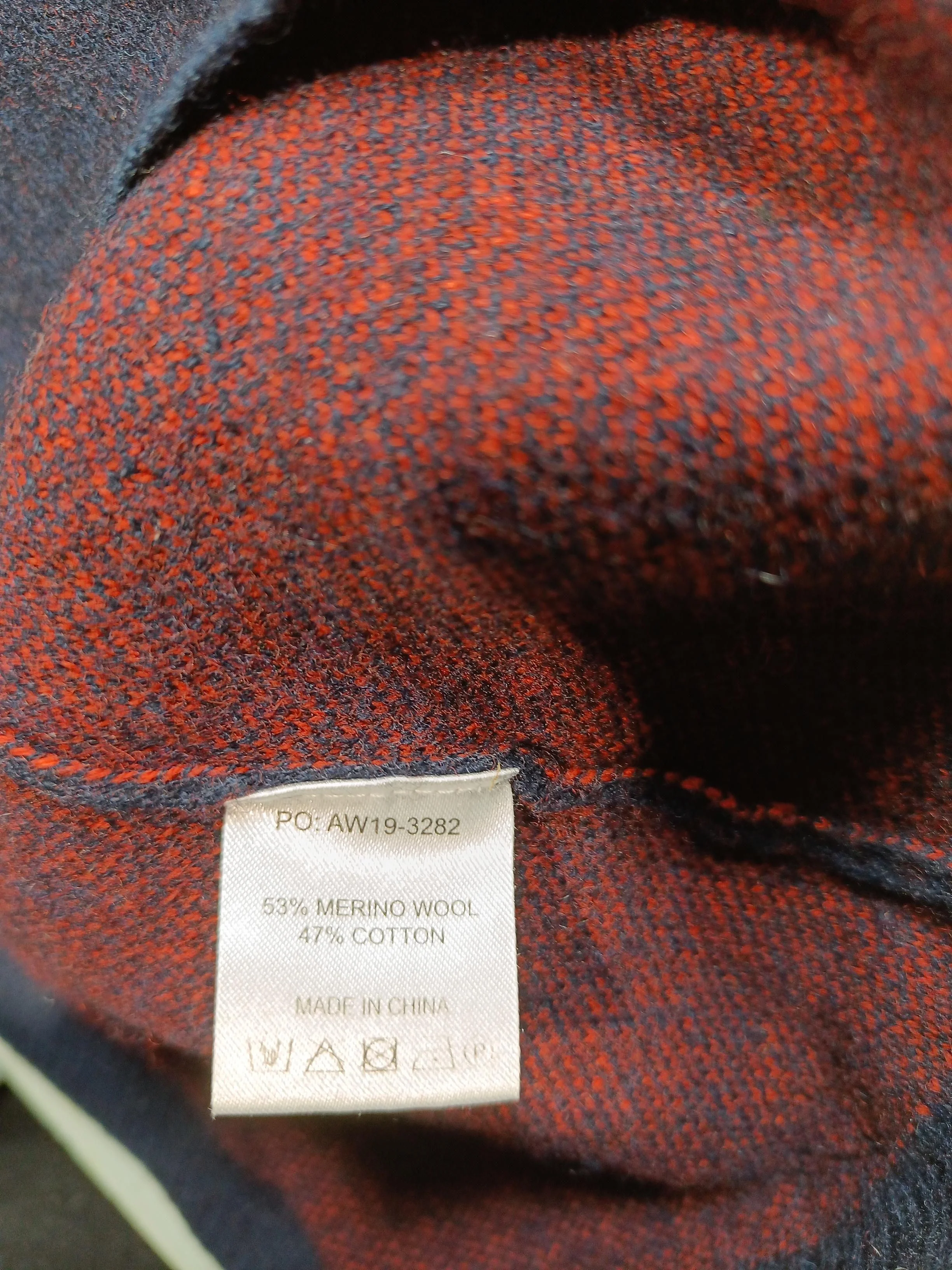 Hush Women's Jumper L Blue Graphic Wool with Cotton Crew Neck Pullover - Image 6