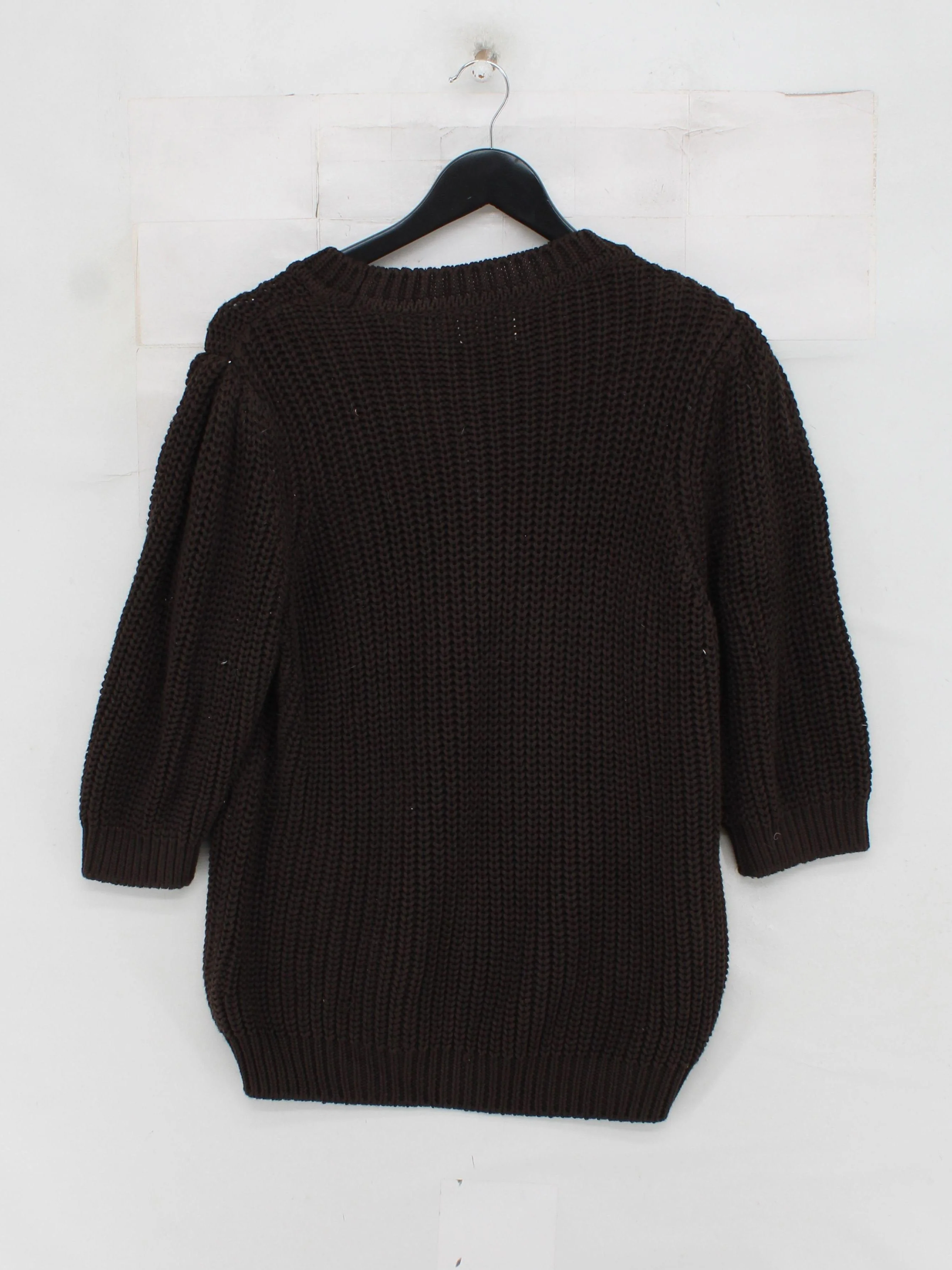 Hush Women's Jumper L Brown 100% Cotton Crew Neck Pullover - Image 2