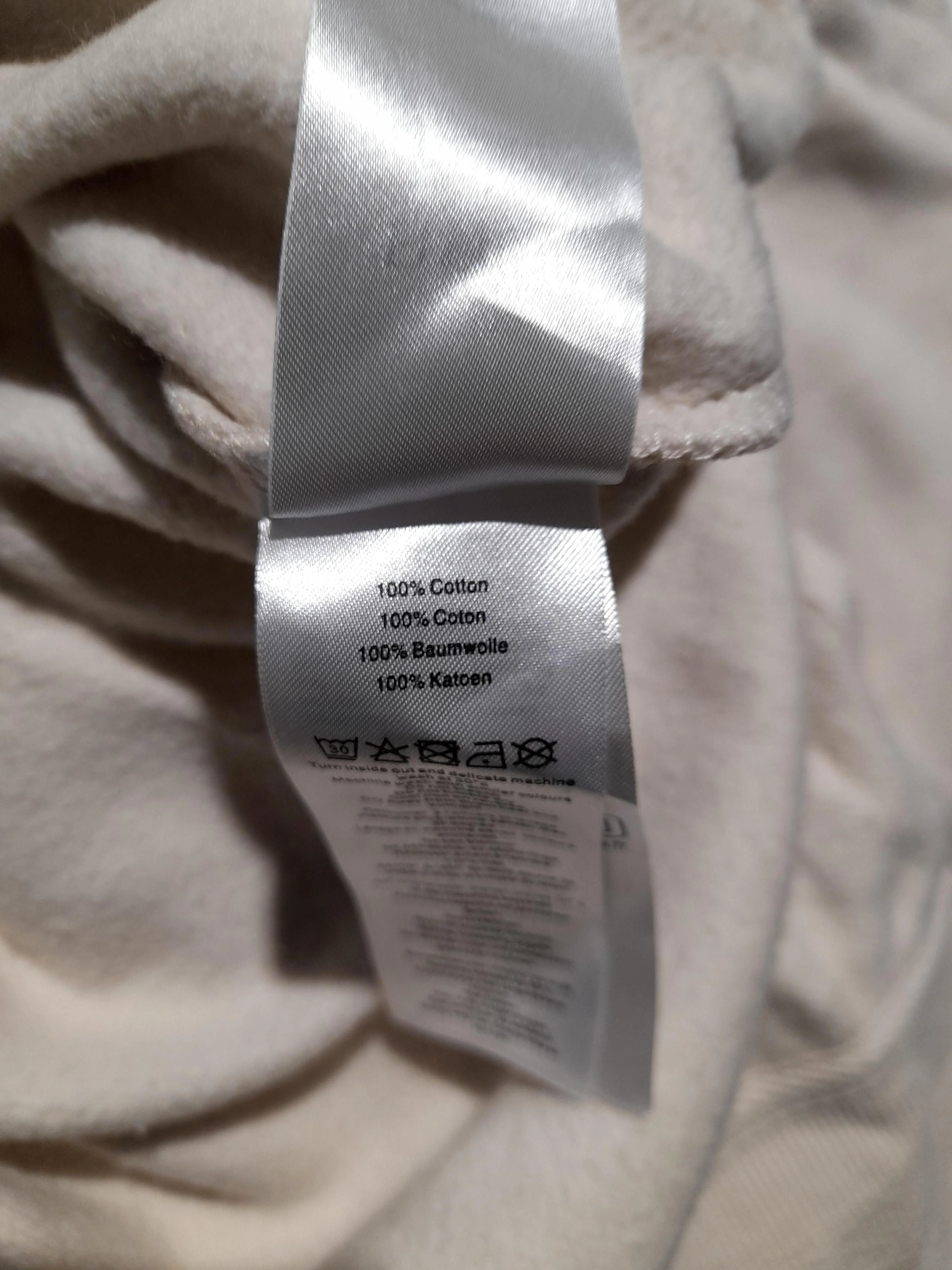 Hush Women's Jumper L Cream 100% Cotton Round Neck Pullover New with tags - Image 6