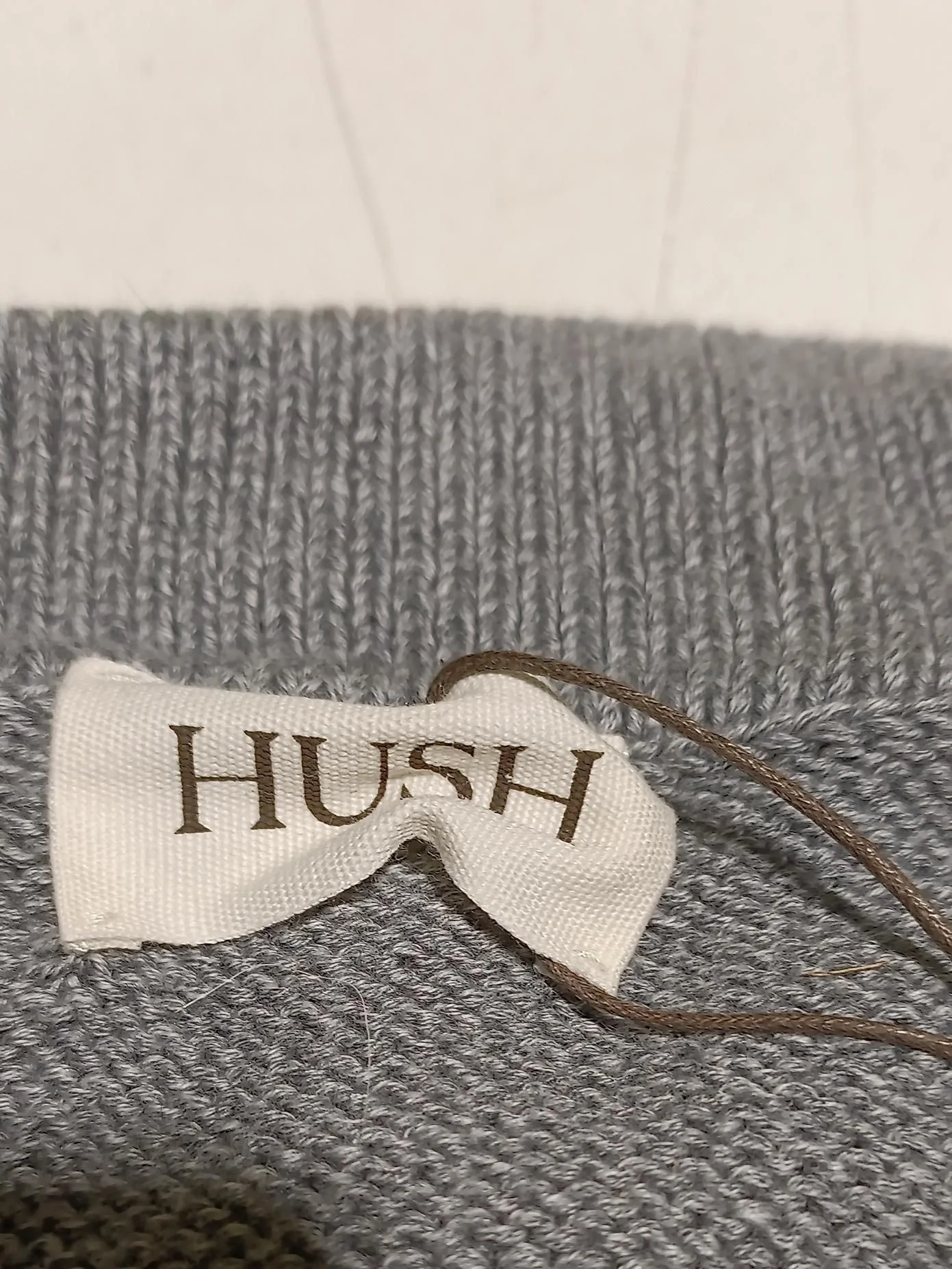 Hush Women's Jumper L Grey 100% Cotton Collared Pullover New with tags - Image 5