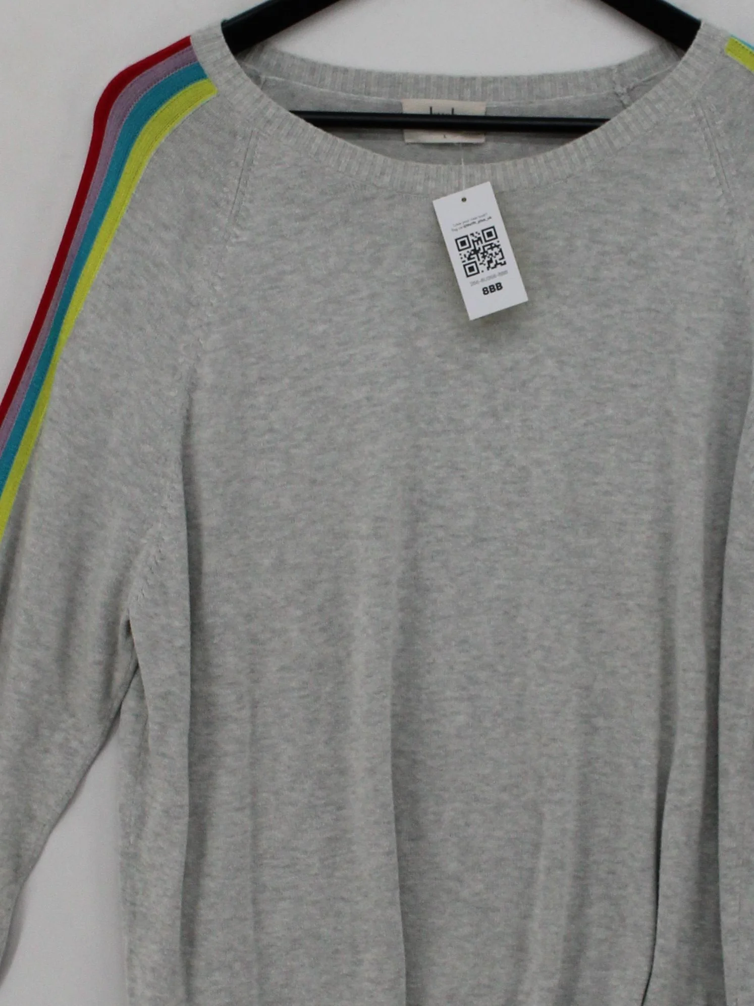 Hush Women's Jumper L Grey Cotton with Lyocell Modal, Viscose Pullover - Image 3