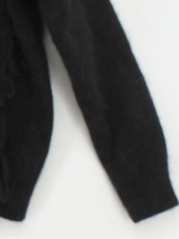 Hush Women's Jumper M Black Other with Polyamide, Wool V-Neck Pullover - Image 4