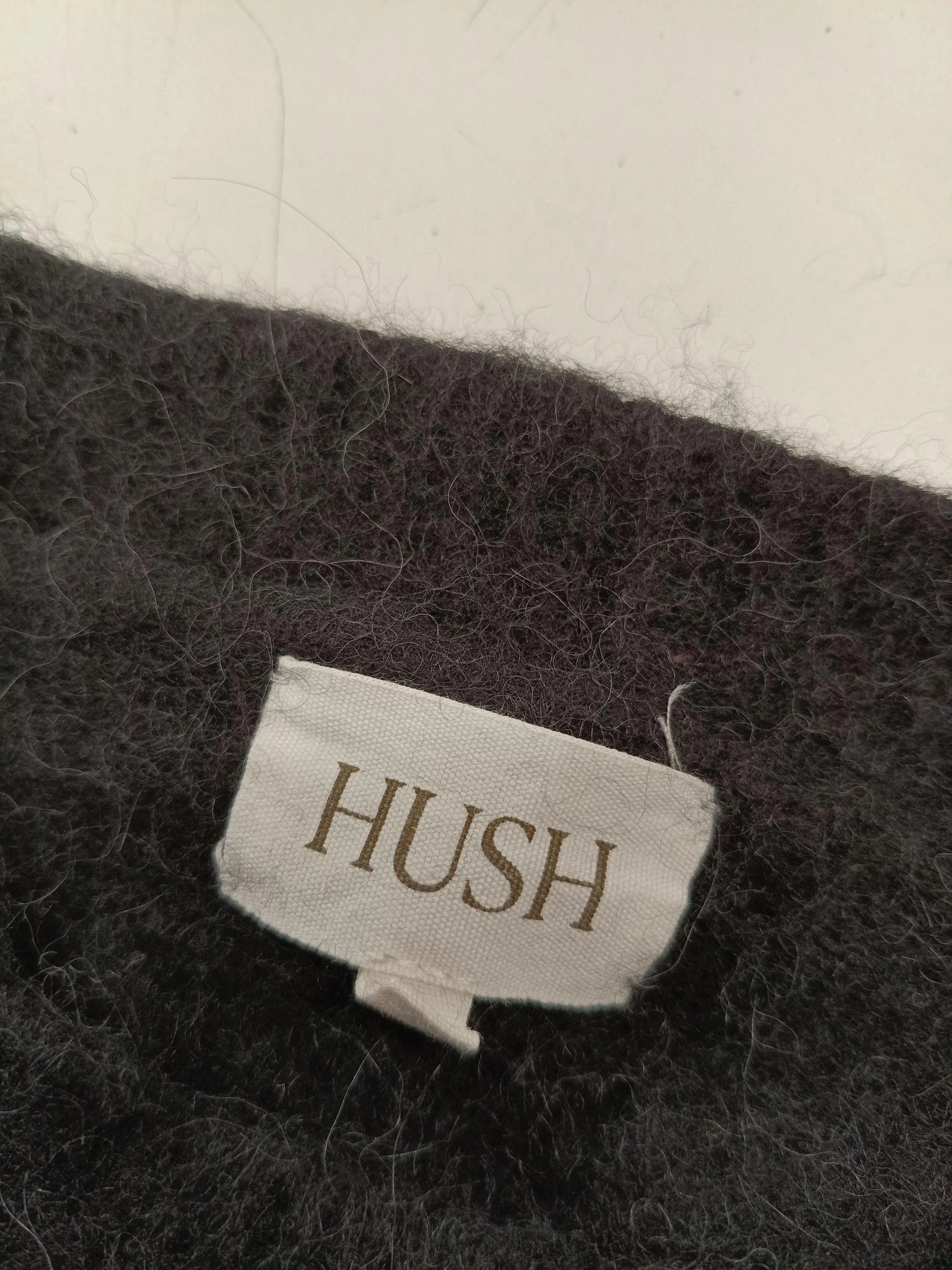 Hush Women's Jumper M Black Other with Polyamide, Wool V-Neck Pullover - Image 5