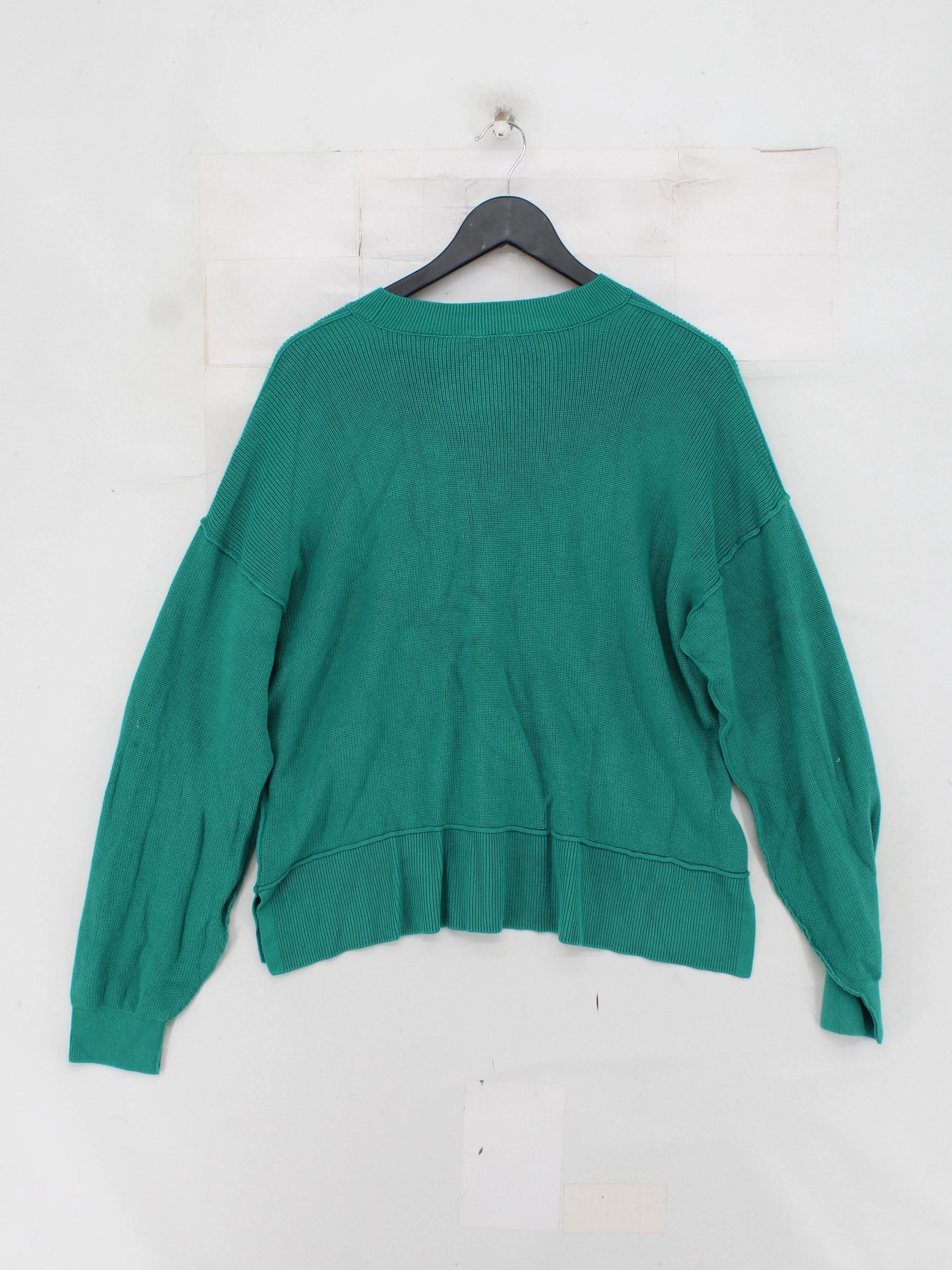 Hush Women's Jumper M Green 100% Cotton Crew Neck Pullover New with tags - Image 2