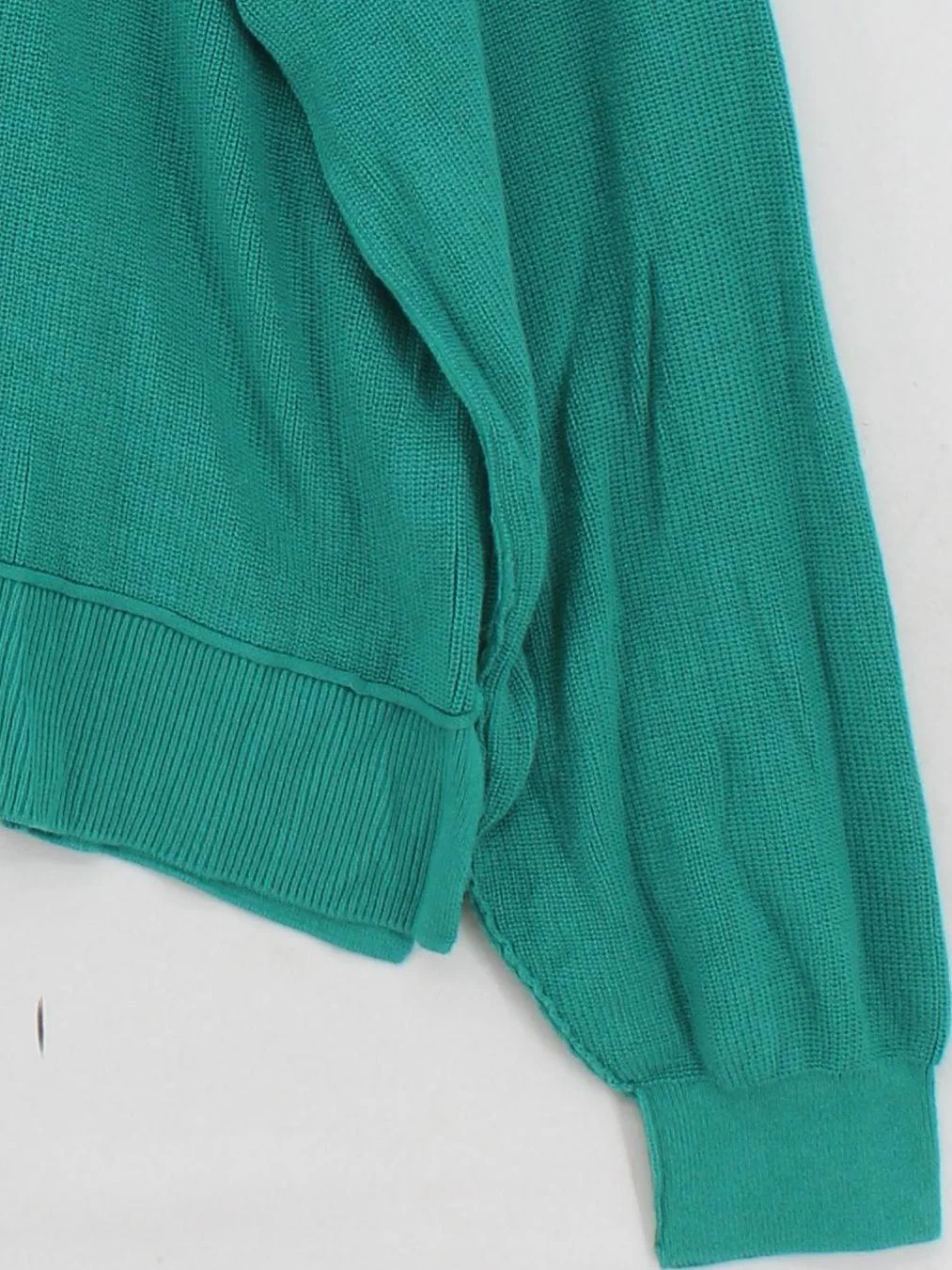 Hush Women's Jumper M Green 100% Cotton Crew Neck Pullover New with tags - Image 4
