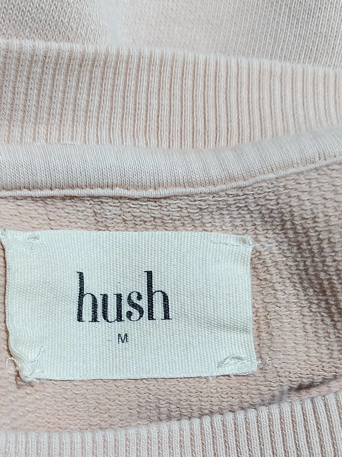 Hush Women's Jumper M Pink 100% Cotton Crew Neck Pullover - Image 5