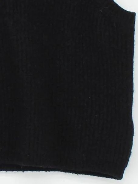 Hush Women's Jumper S Black Wool with Acrylic, Polyamide, Elastane V-Neck Vest - Image 4