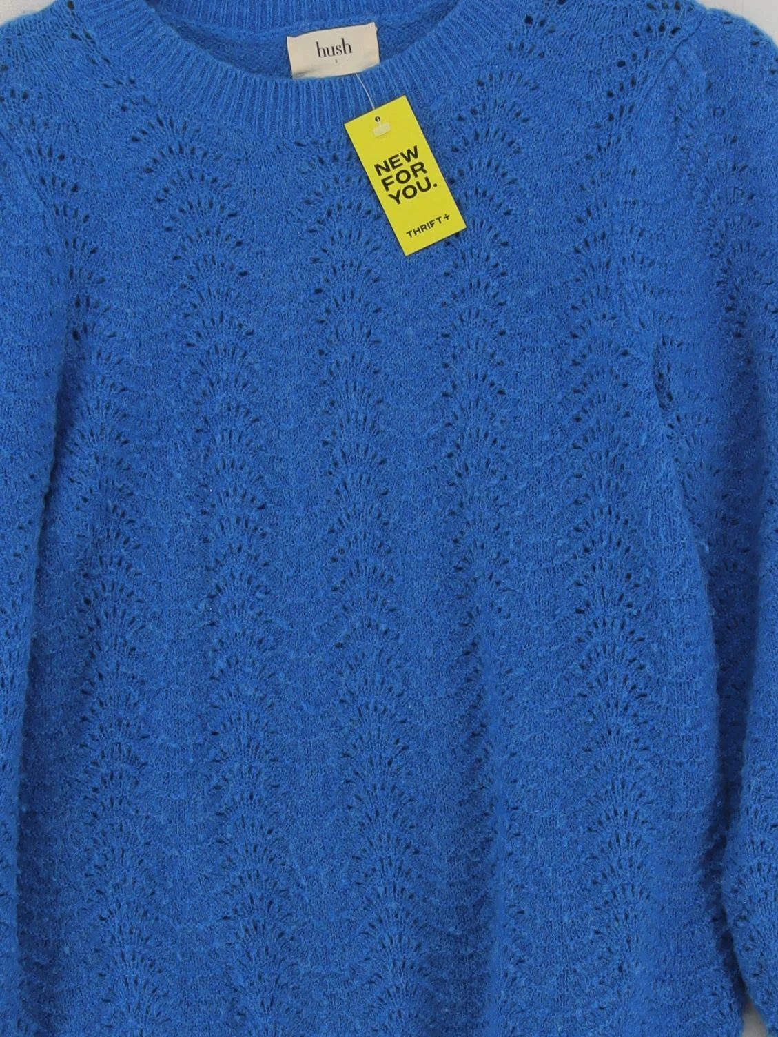 Hush Women's Jumper S Blue Polyamide with Wool, Elastane, Other Pullover - Image 3