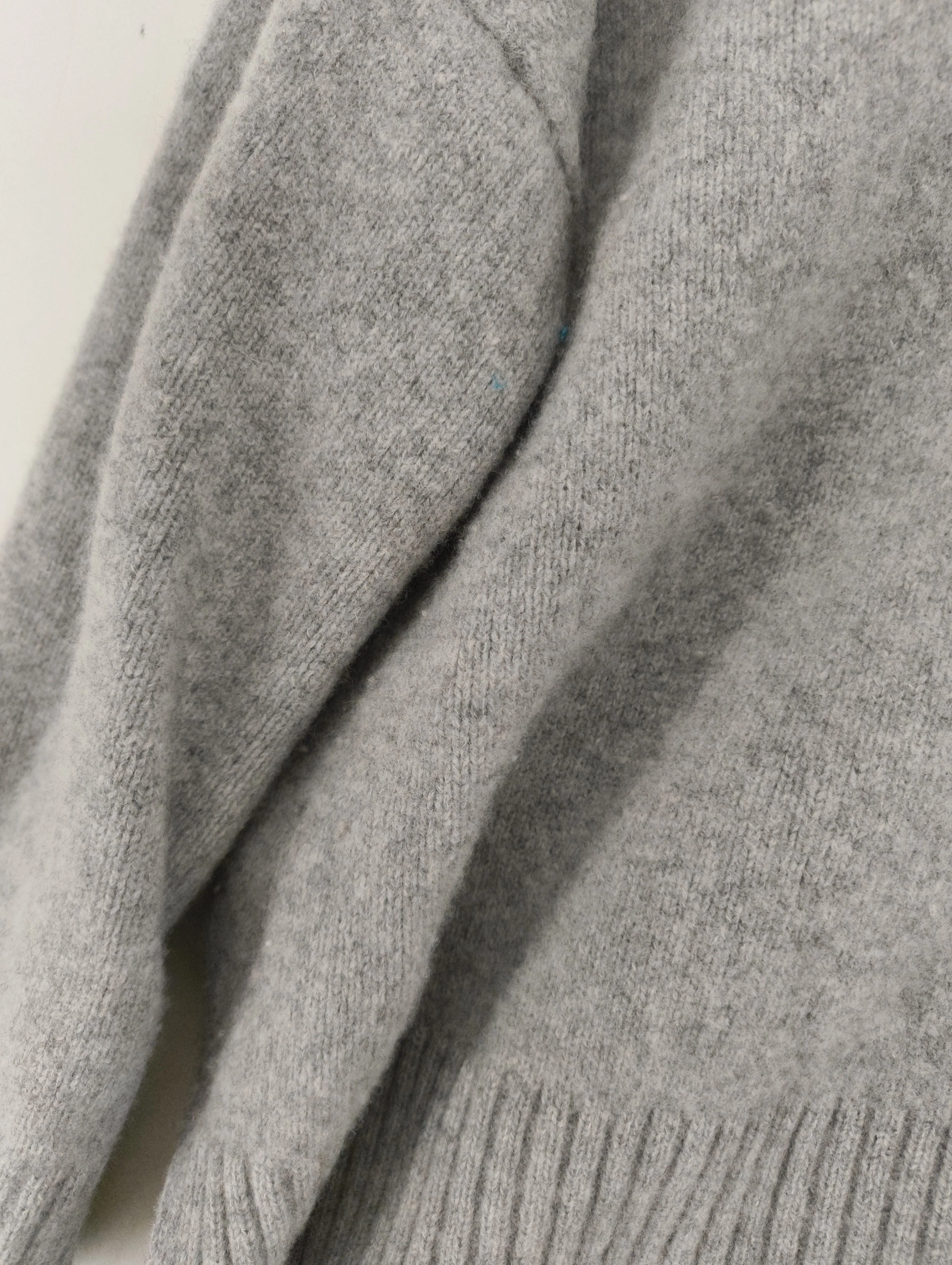 Hush Women's Jumper S Grey 100% Wool Crew Neck Pullover - Image 5