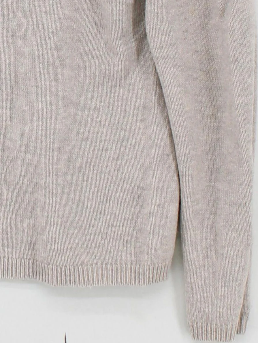 Hush Women's Jumper S Grey Wool with Cotton Round Neck Pullover - Image 4