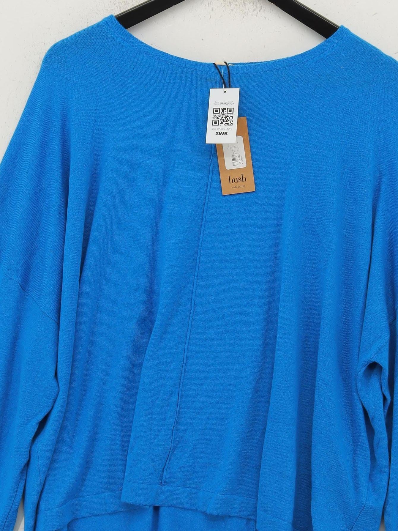 Hush Women's Jumper XL Blue Wool with Viscose, Polyamide Round Neck Pullover - Image 3