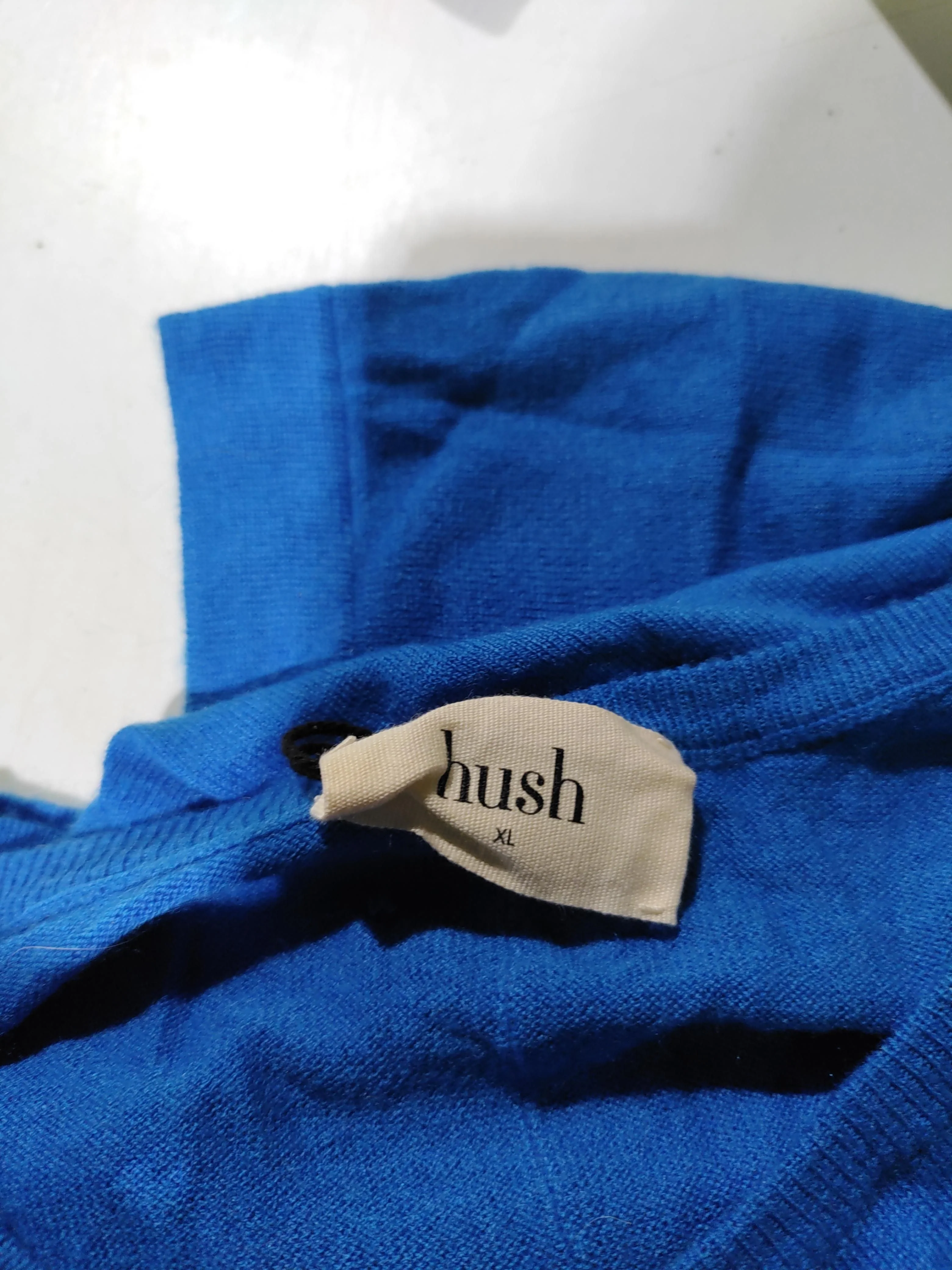 Hush Women's Jumper XL Blue Wool with Viscose, Polyamide Round Neck Pullover - Image 5