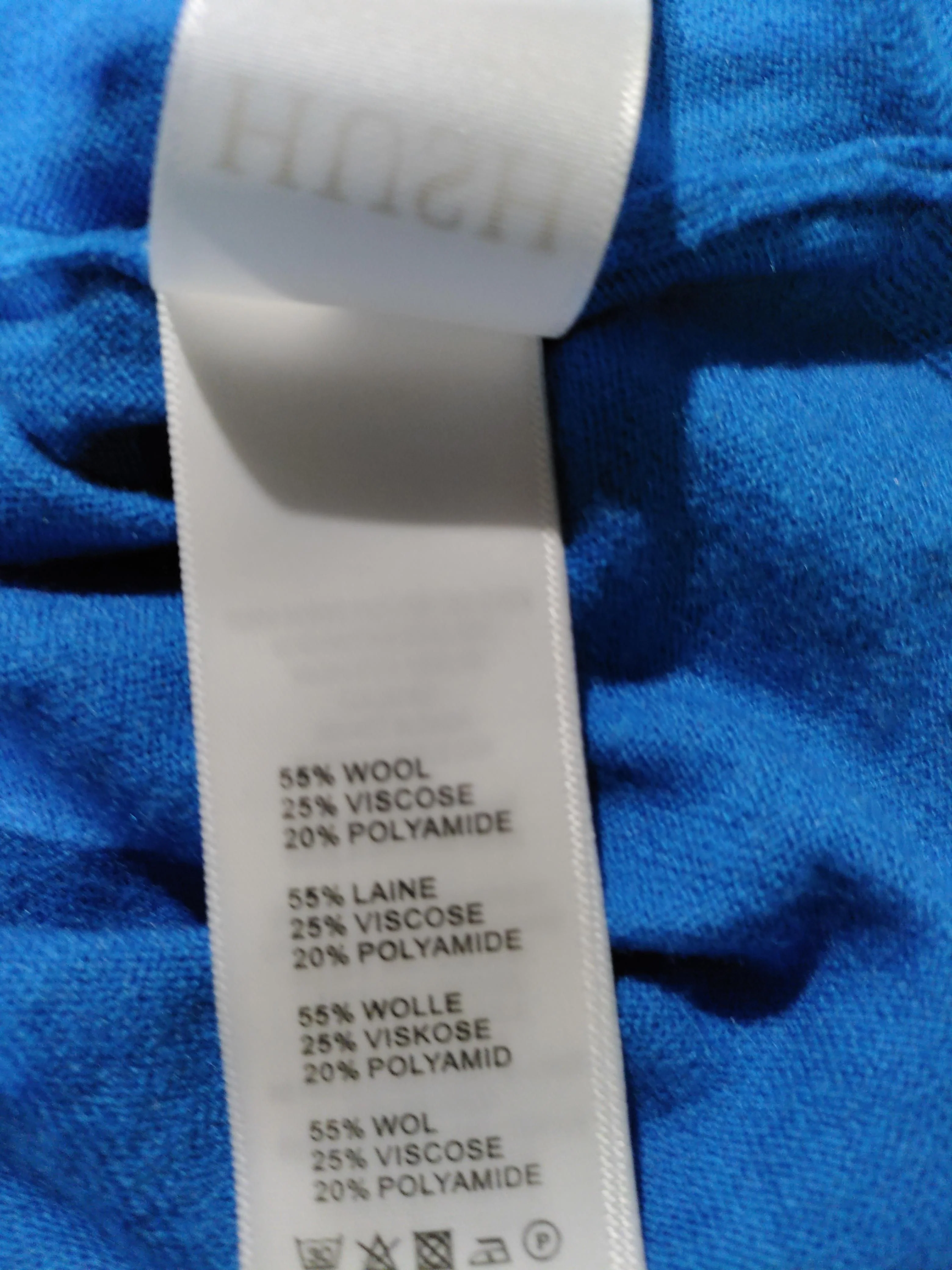 Hush Women's Jumper XL Blue Wool with Viscose, Polyamide Round Neck Pullover - Image 6