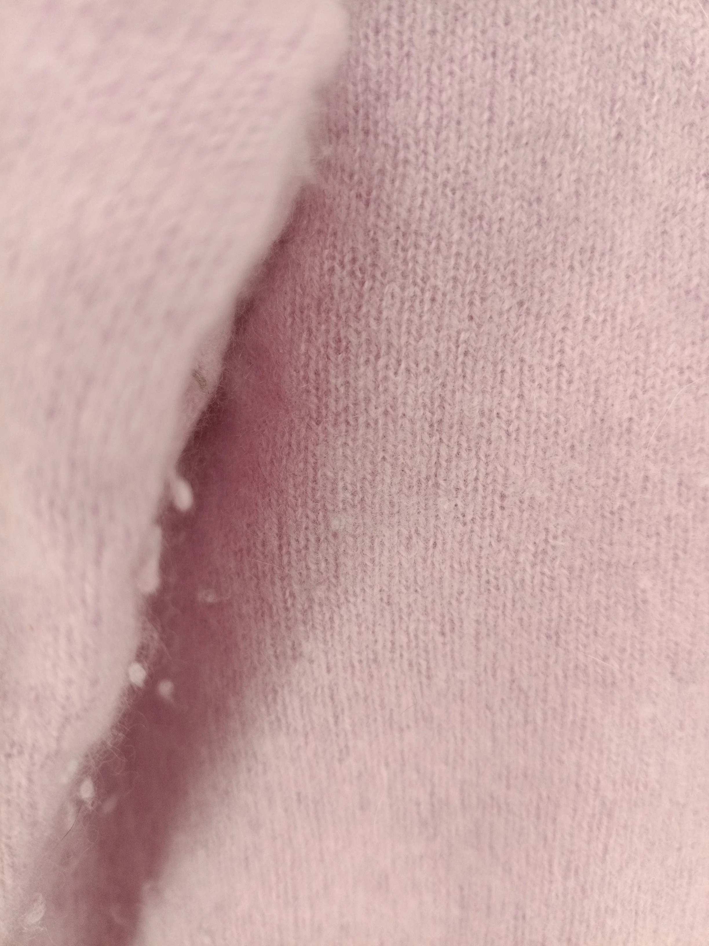 Hush Women's Jumper XL Pink Cashmere with Polyamide, Elastane V-Neck Pullover - Image 5