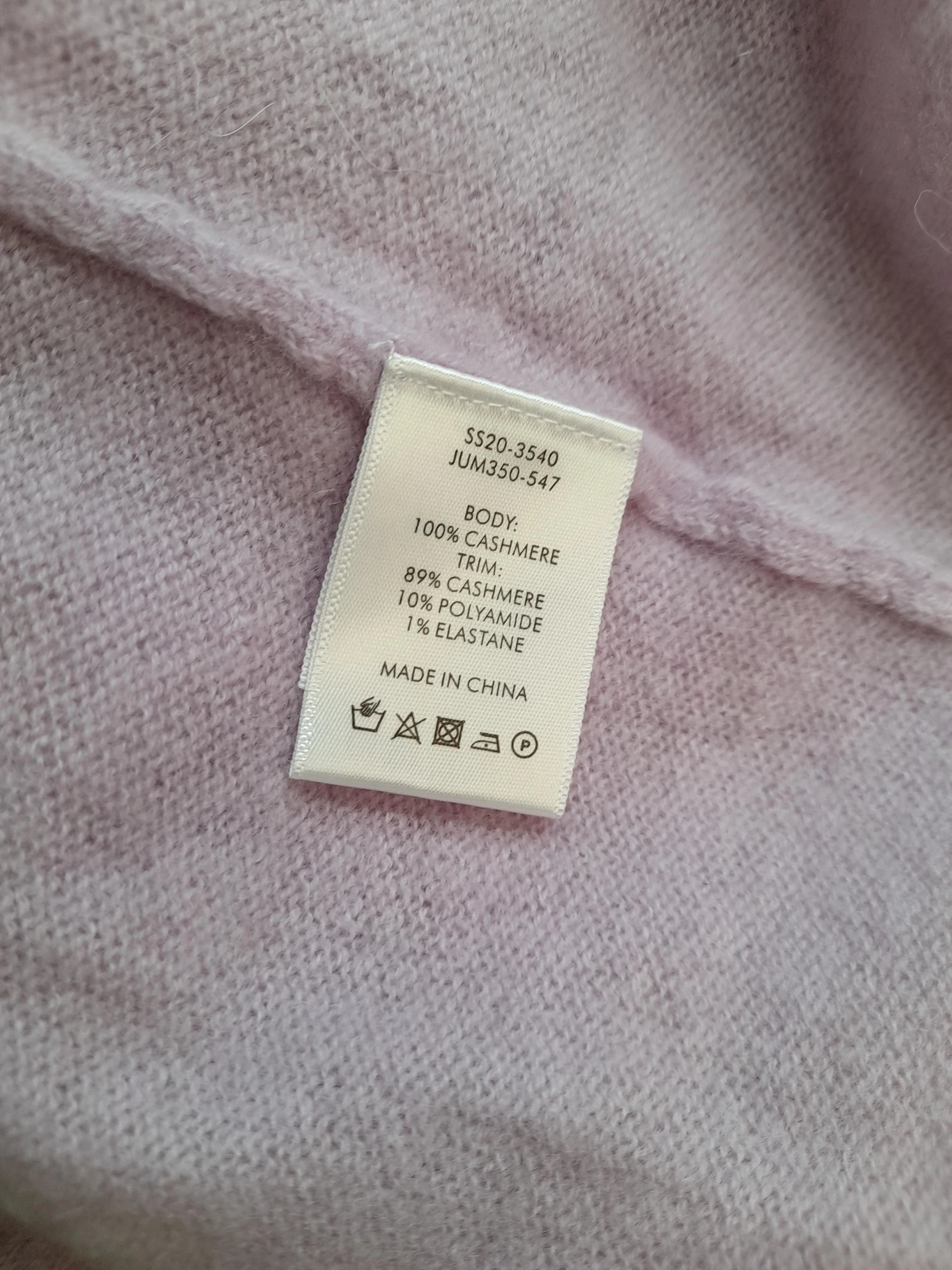 Hush Women's Jumper XL Pink Cashmere with Polyamide, Elastane V-Neck Pullover - Image 7