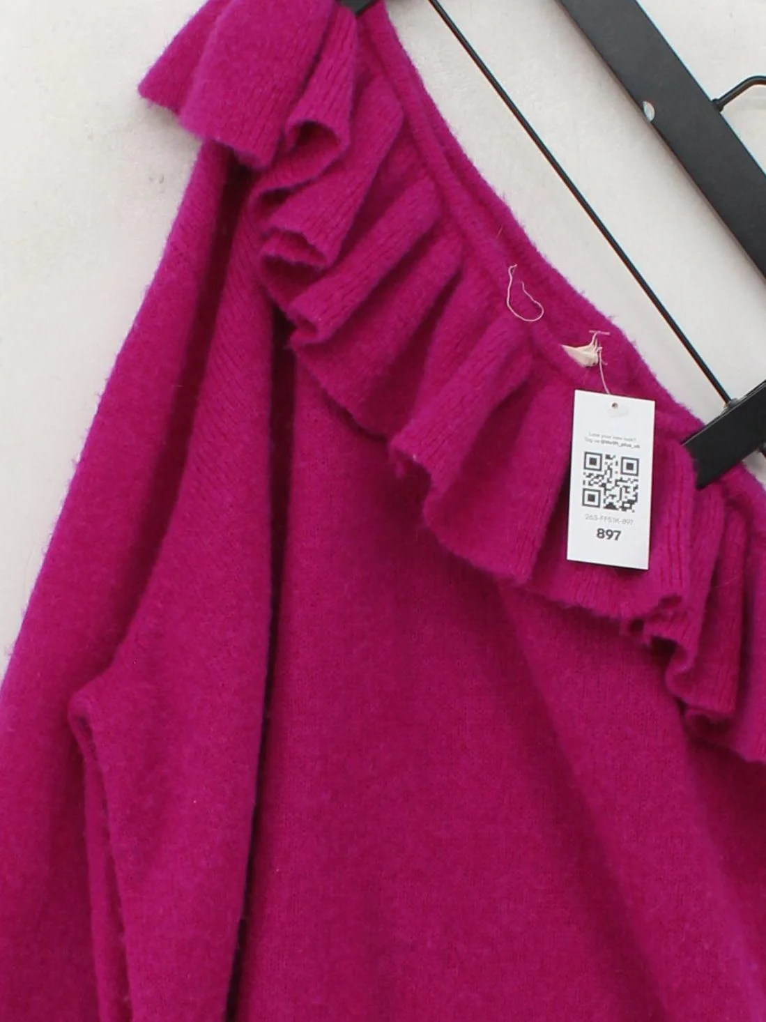 Hush Women's Jumper XL Pink Polyamide with Wool, Other Round Neck Pullover - Image 3
