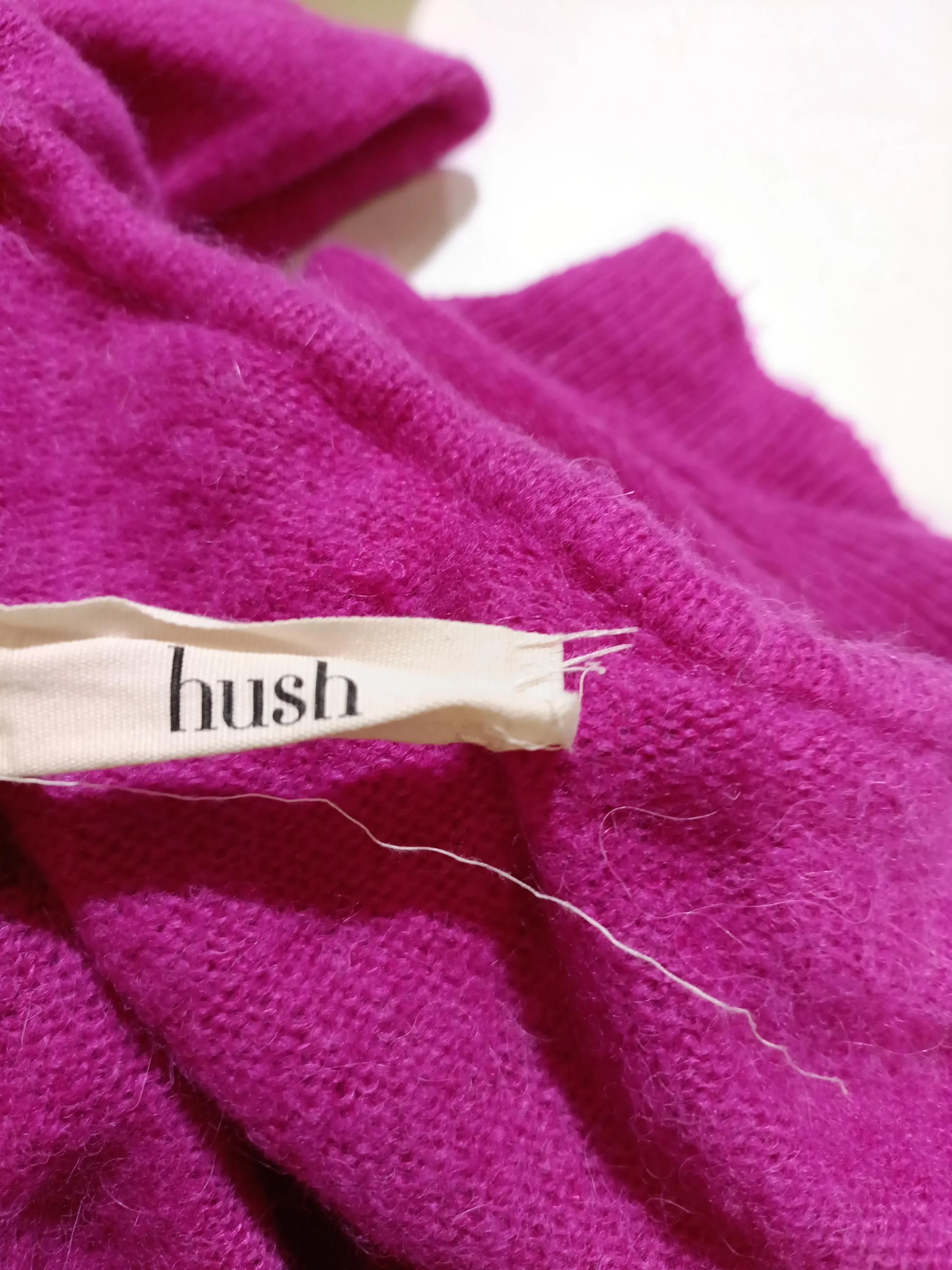 Hush Women's Jumper XL Pink Polyamide with Wool, Other Round Neck Pullover - Image 6