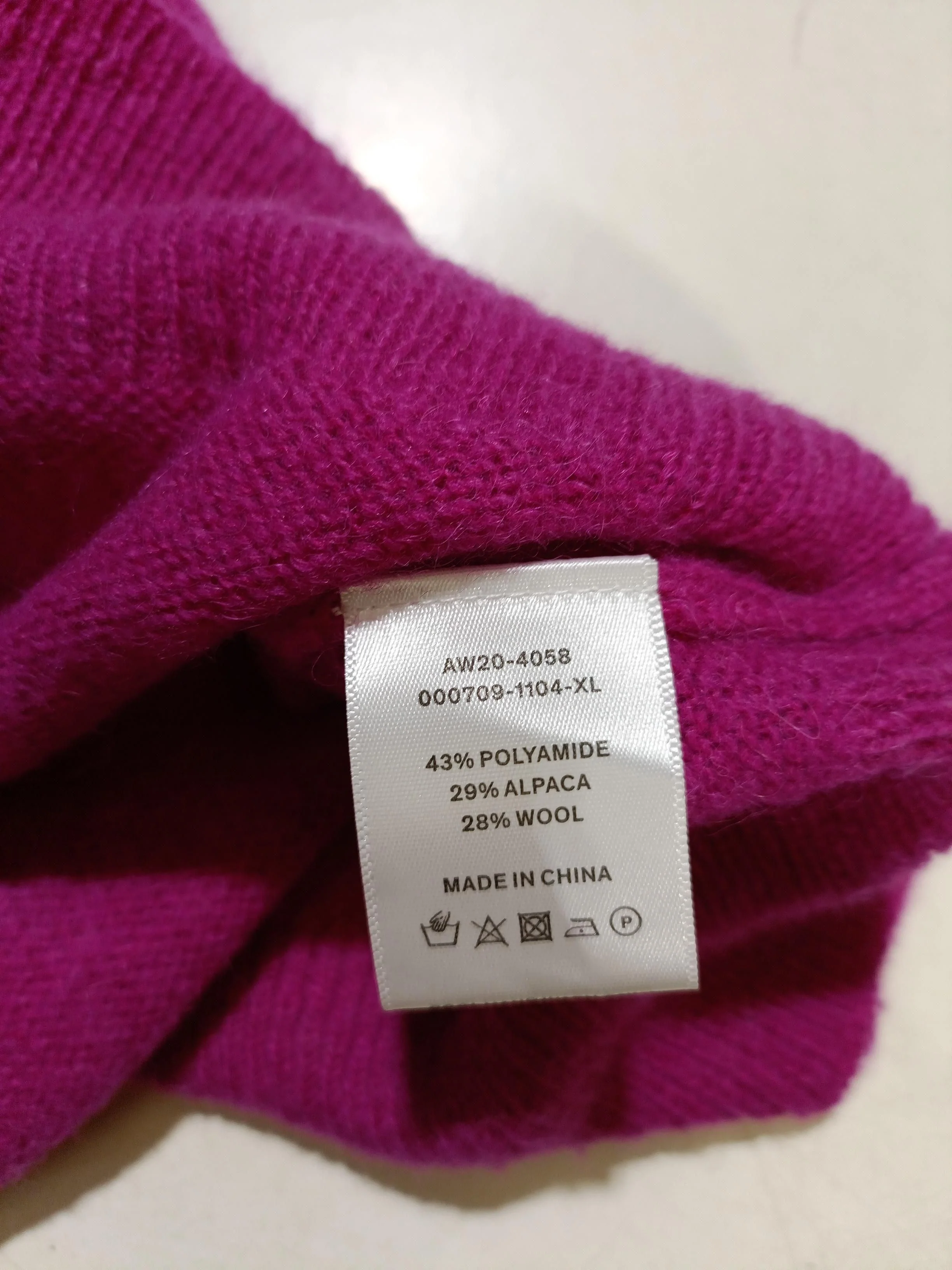 Hush Women's Jumper XL Pink Polyamide with Wool, Other Round Neck Pullover - Image 7