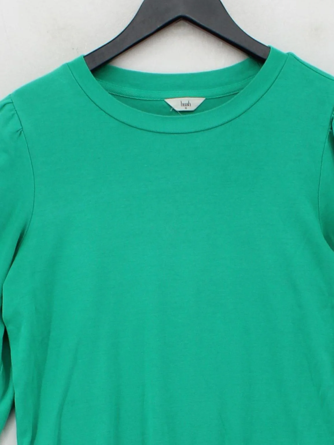 Hush Women's Jumper XS Green 100% Cotton Round Neck Pullover - Image 3