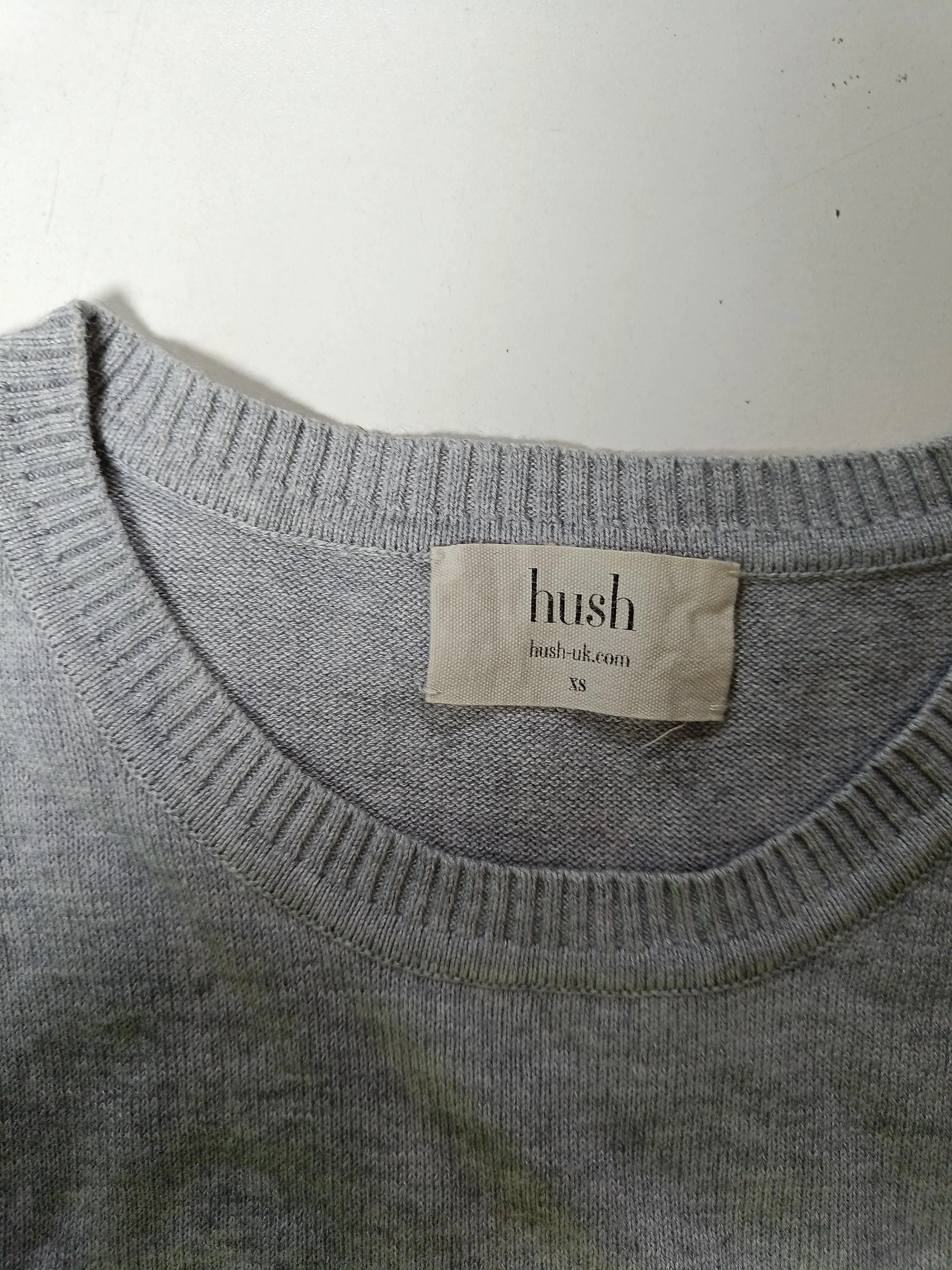 Hush Women's Jumper XS Grey Graphic 100% Other Crew Neck Pullover - Image 5