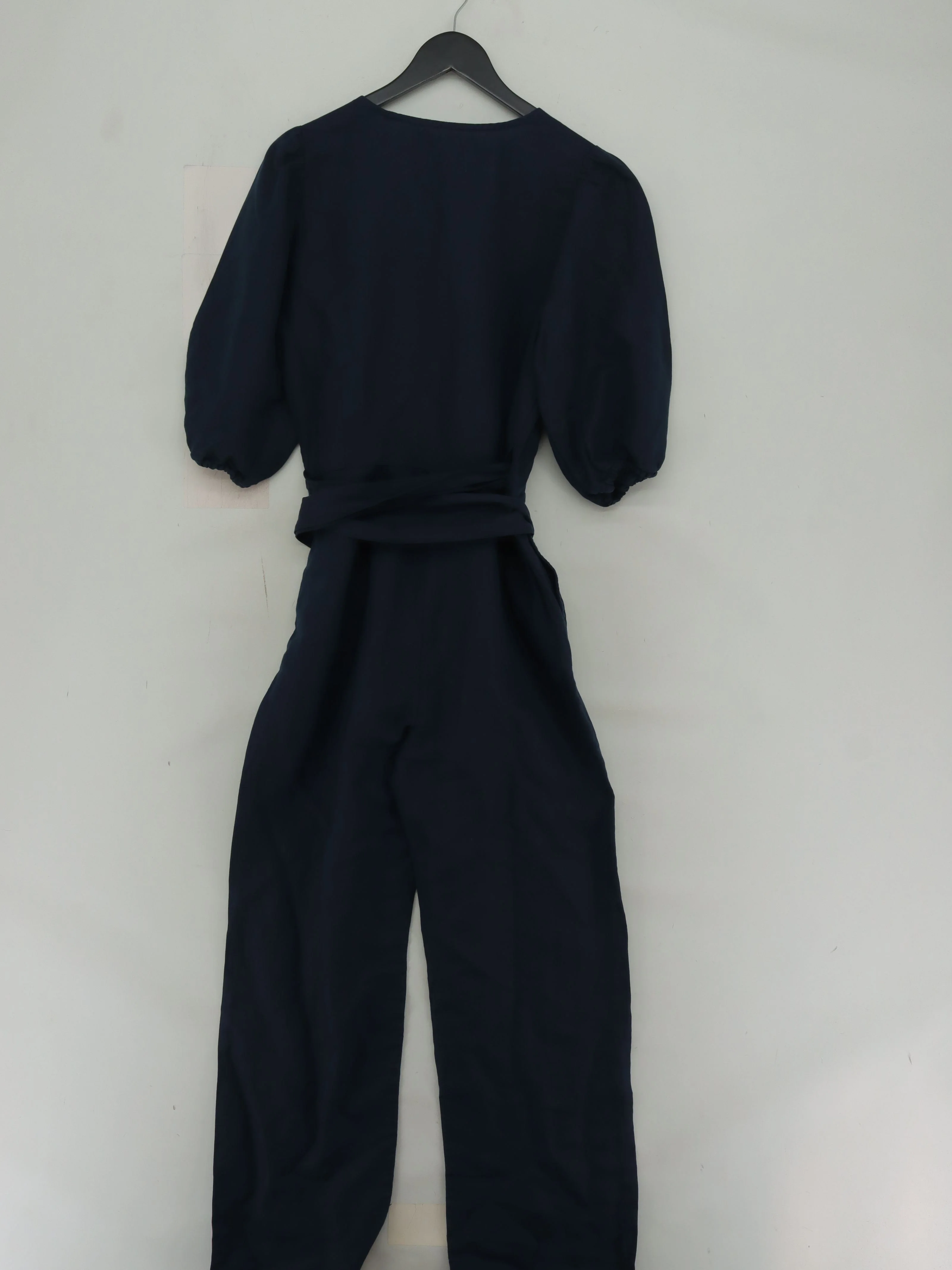 Hush Women's Jumpsuit UK 10 Blue Linen with Cotton Wide-Leg Jumpsuit - Image 2