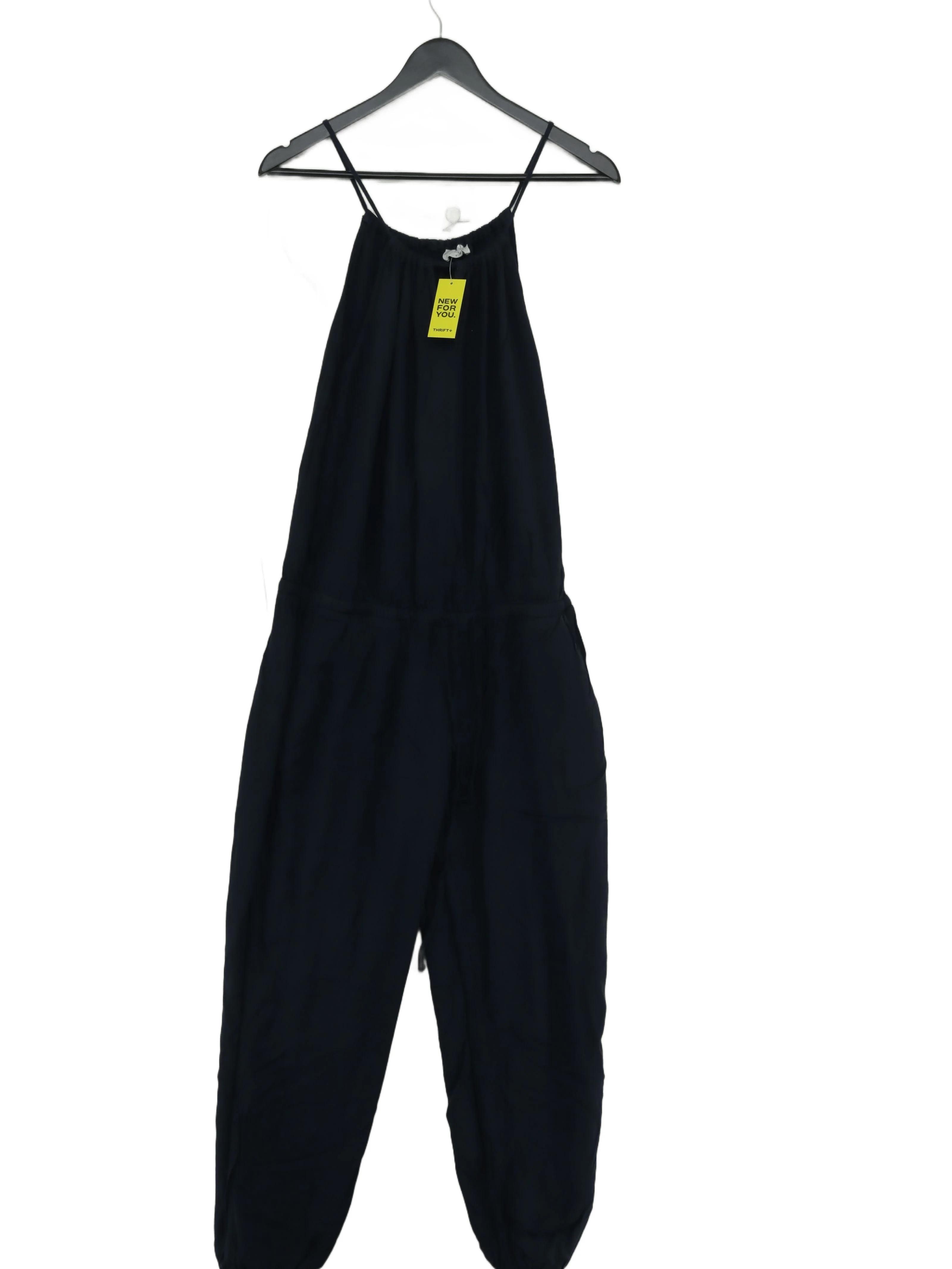 Hush Women's Jumpsuit UK 12 Blue 100% Rayon Tapered Jumpsuit
