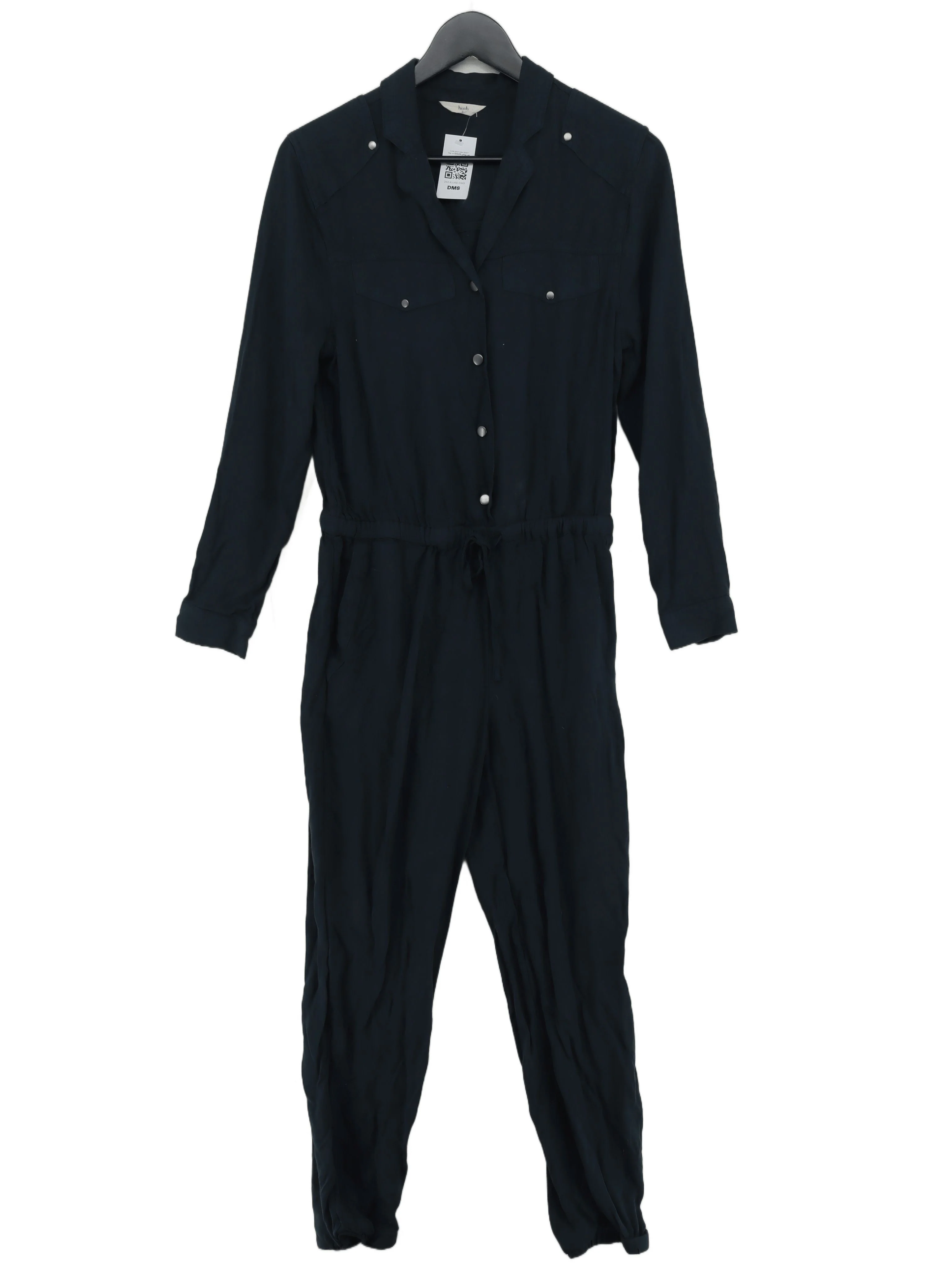 Hush Women's Jumpsuit UK 8 Blue 100% Viscose Straight Jumpsuit