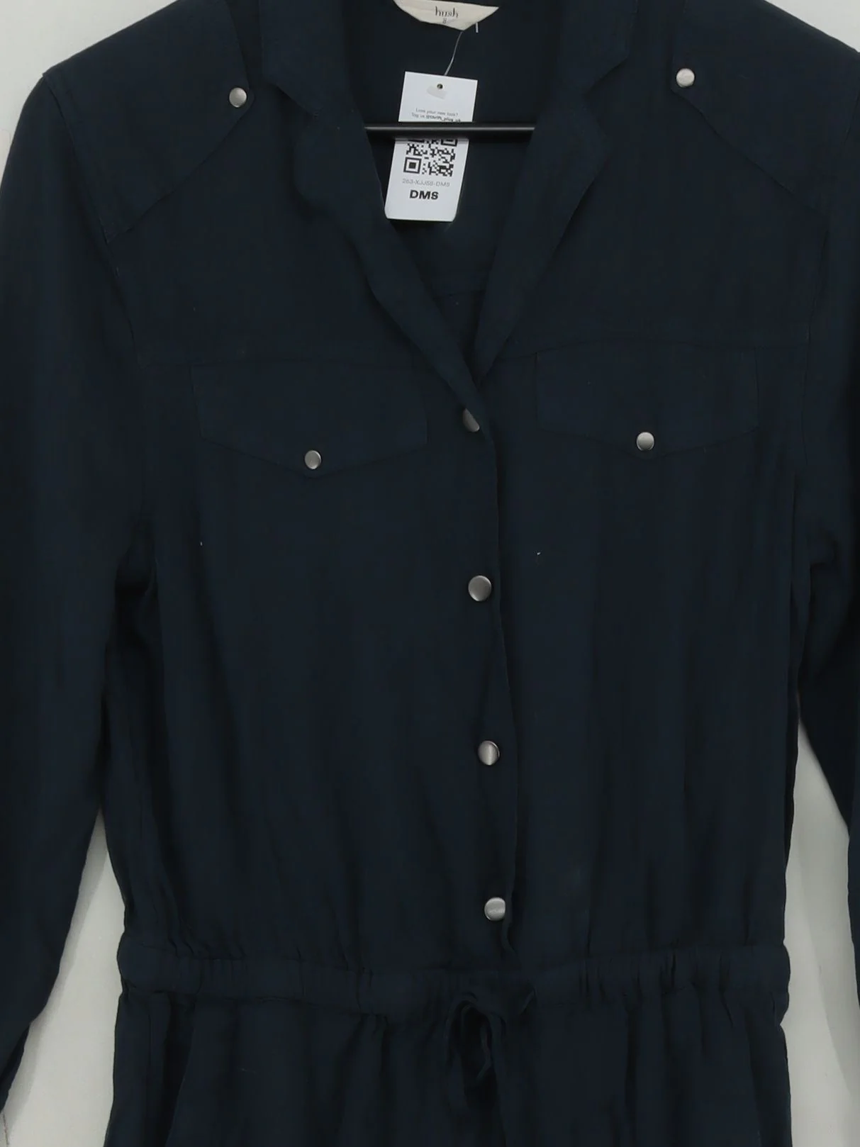Hush Women's Jumpsuit UK 8 Blue 100% Viscose Straight Jumpsuit - Image 3