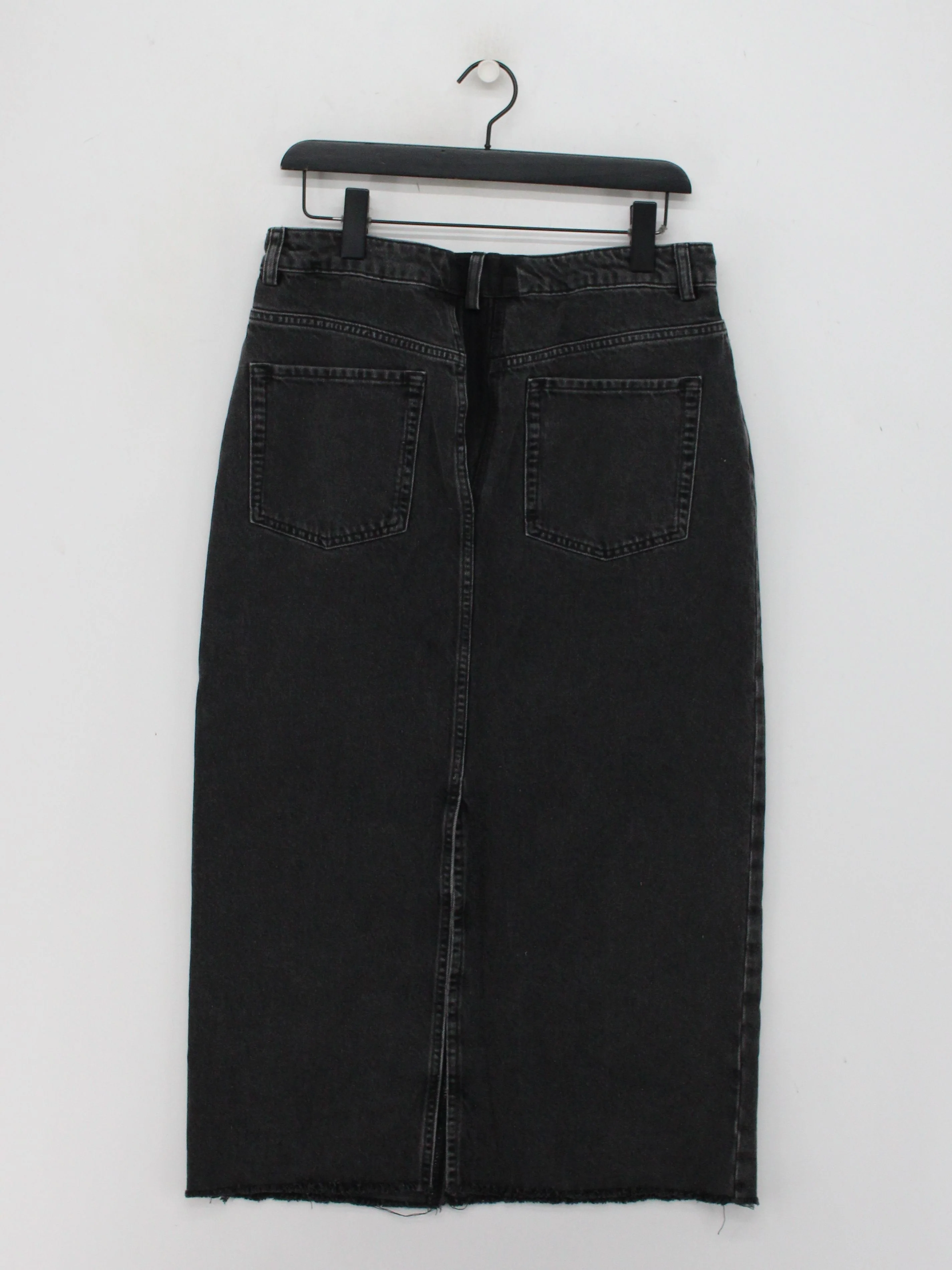 Hush Women's Maxi Skirt UK 12 Black 100% Cotton Long Maxi - Image 2