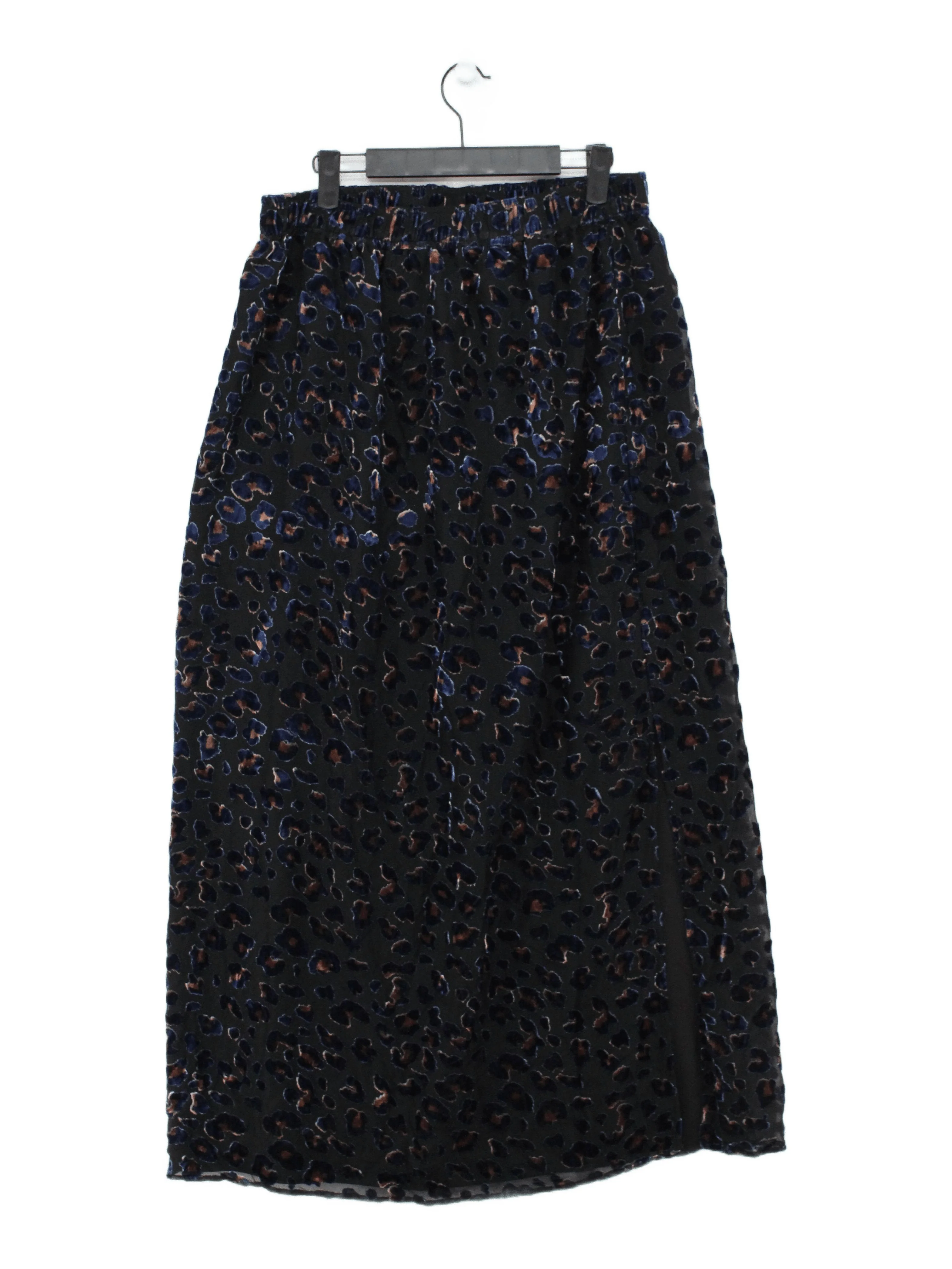 Hush Women's Maxi Skirt UK 12 Black Viscose with Polyamide, Polyester Maxi